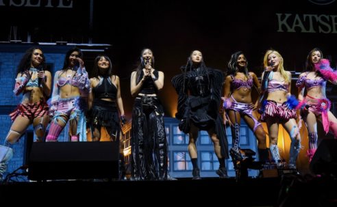 HUNTR/X Perform "Golden" with KATSEYE at Coachella