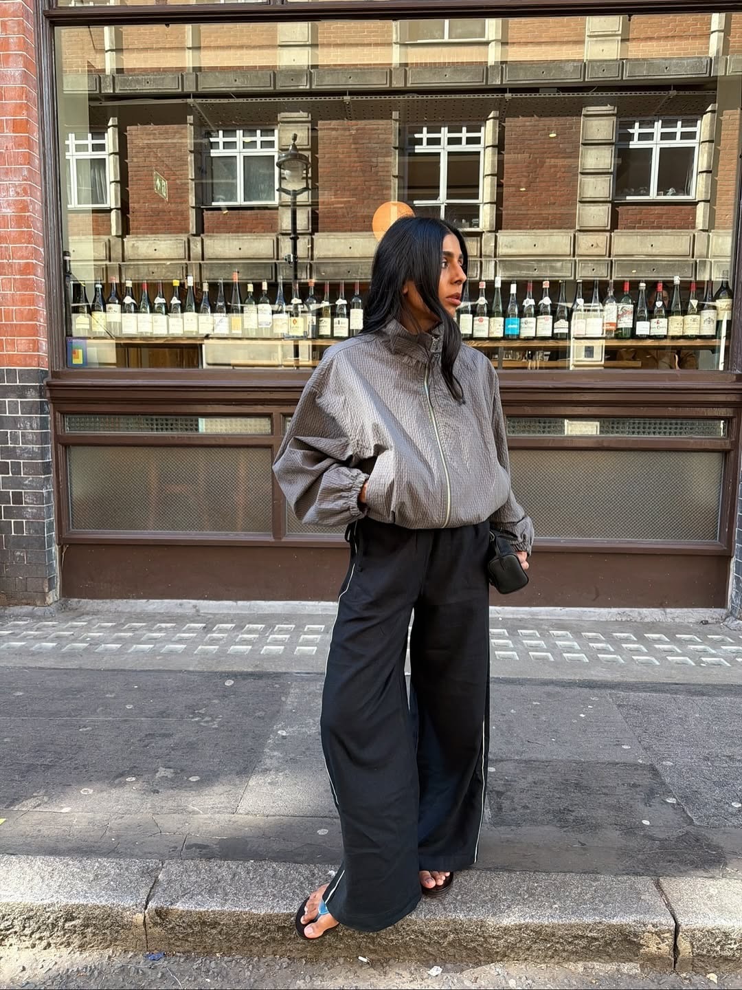 Monikh wearing M&amp;amp;S jacket