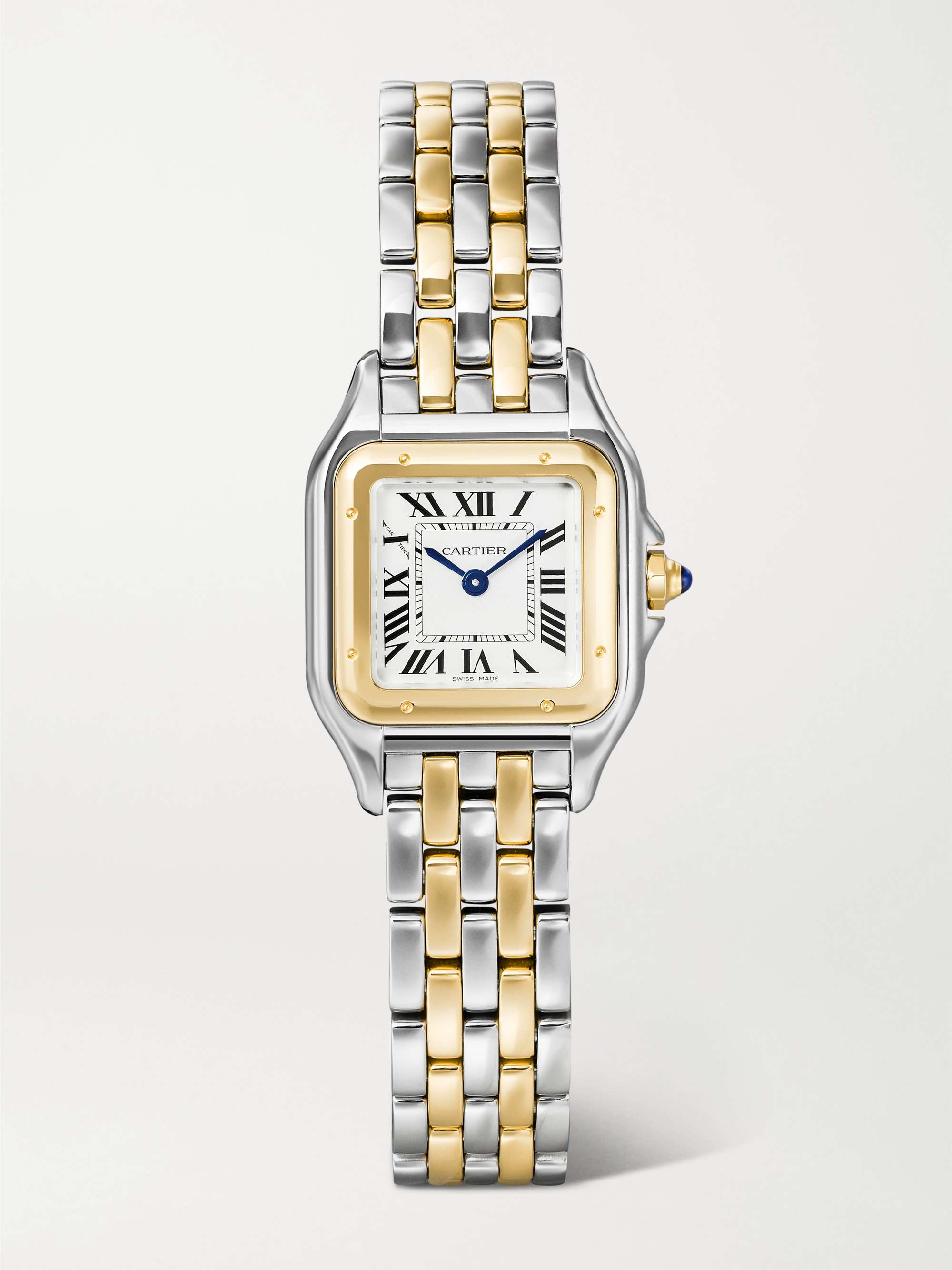 Panth&amp;egrave;re De Cartier Small 30.2mm 18-Karat Gold and Stainless Steel Watch