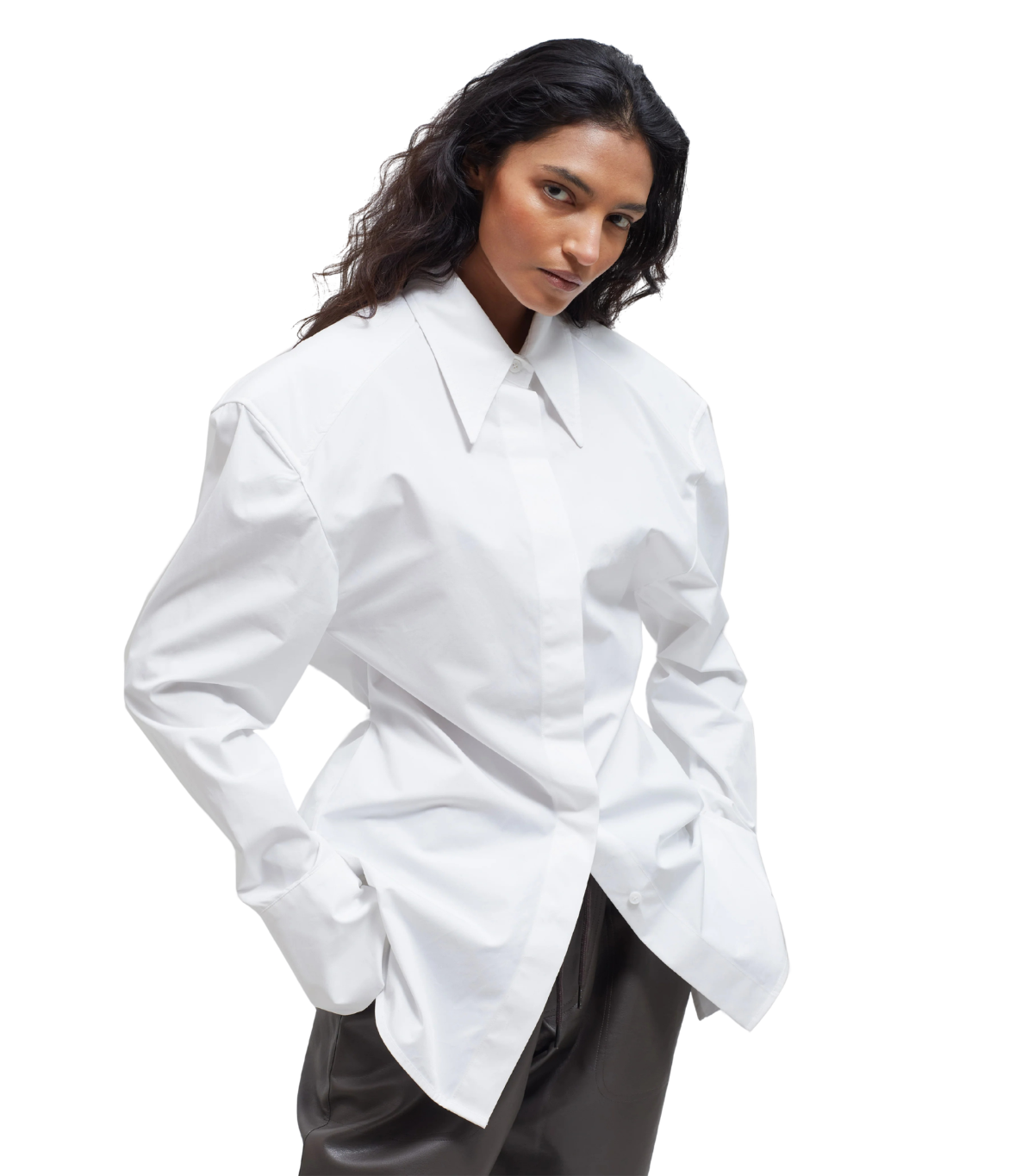The Frankie Shop, Bec Padded Shirt - White