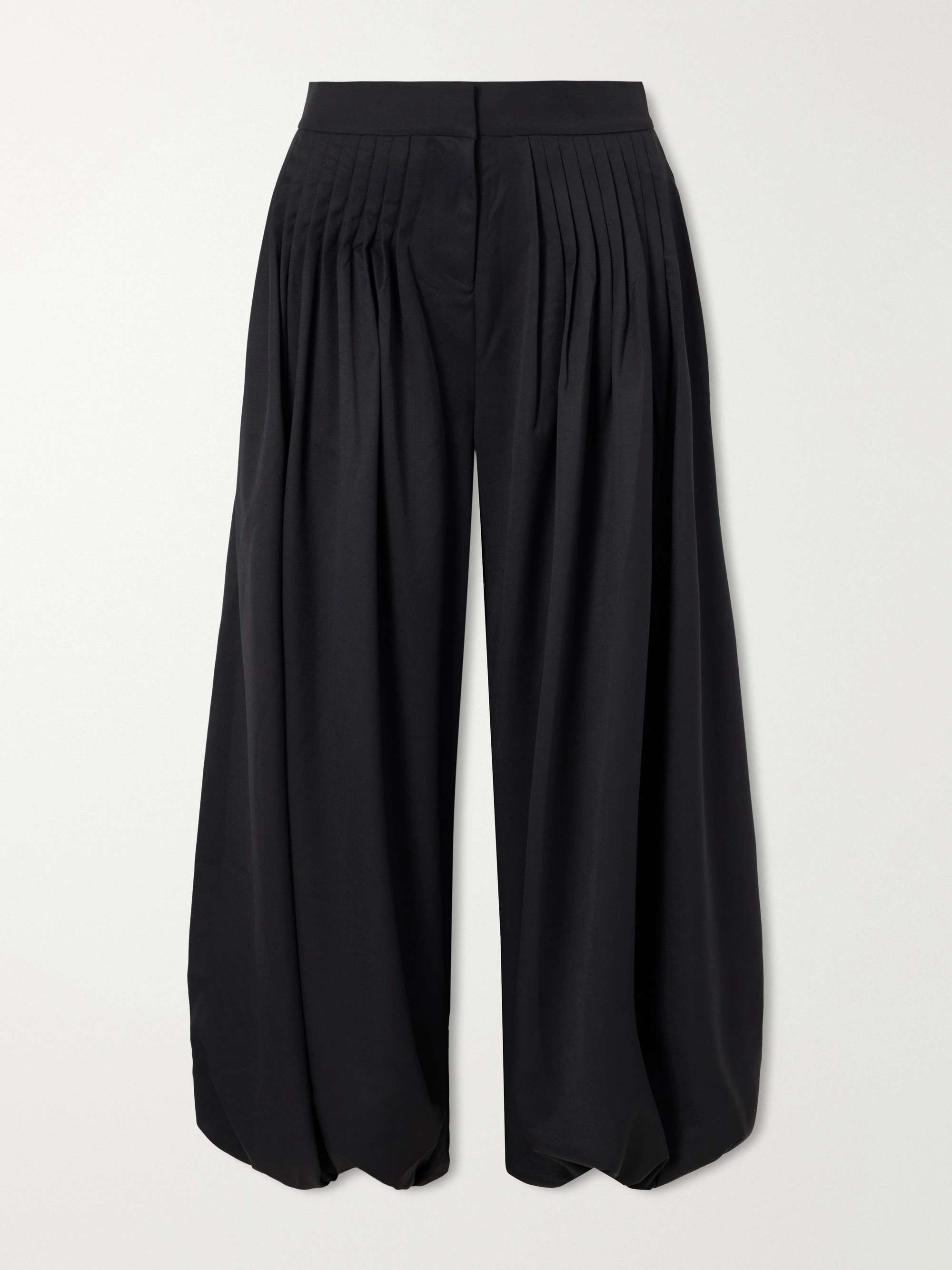 Sherwal Pleated Wool-Blend Twill Tapered Pants