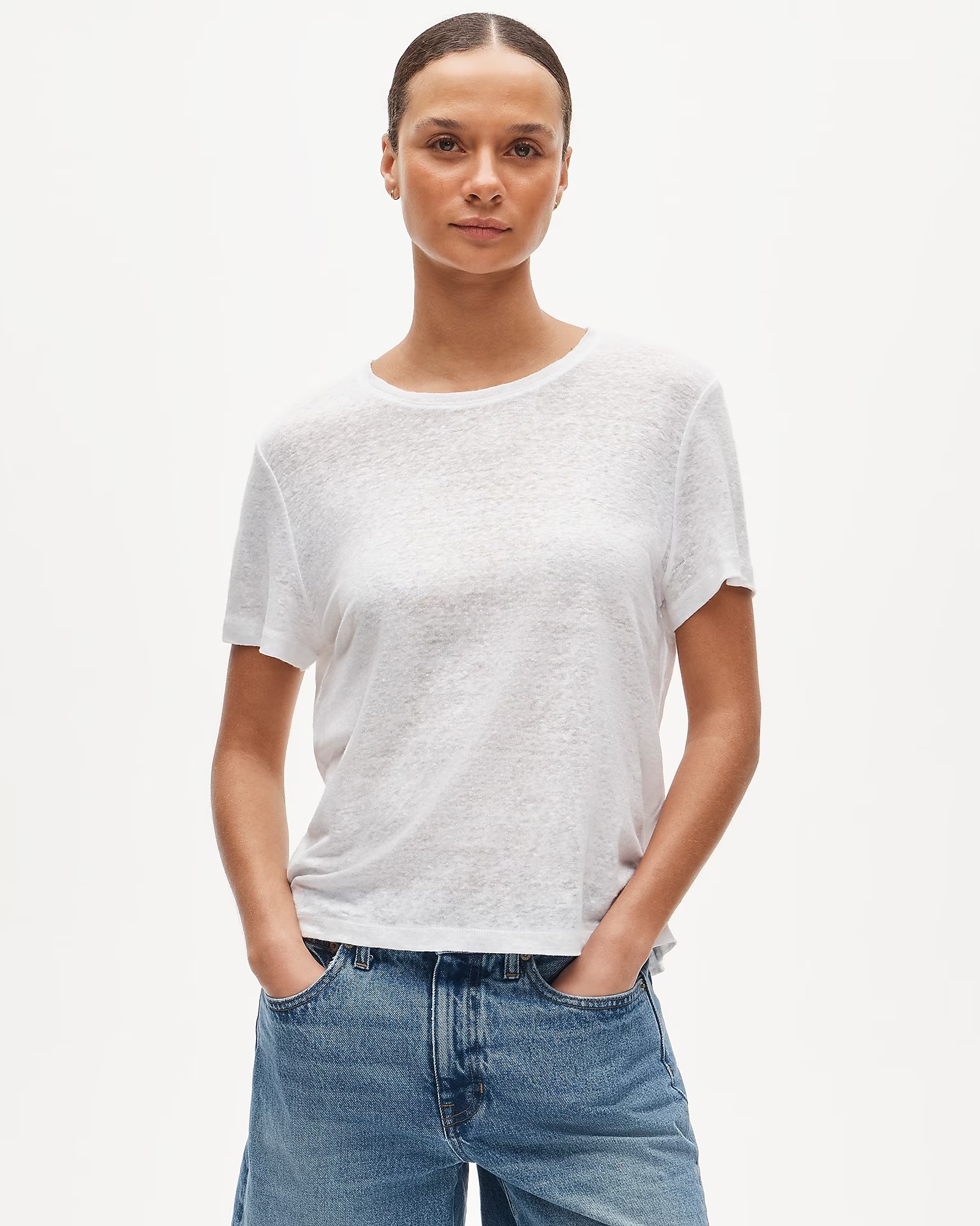 J.Crew, New Relaxed Linen T-Shirt