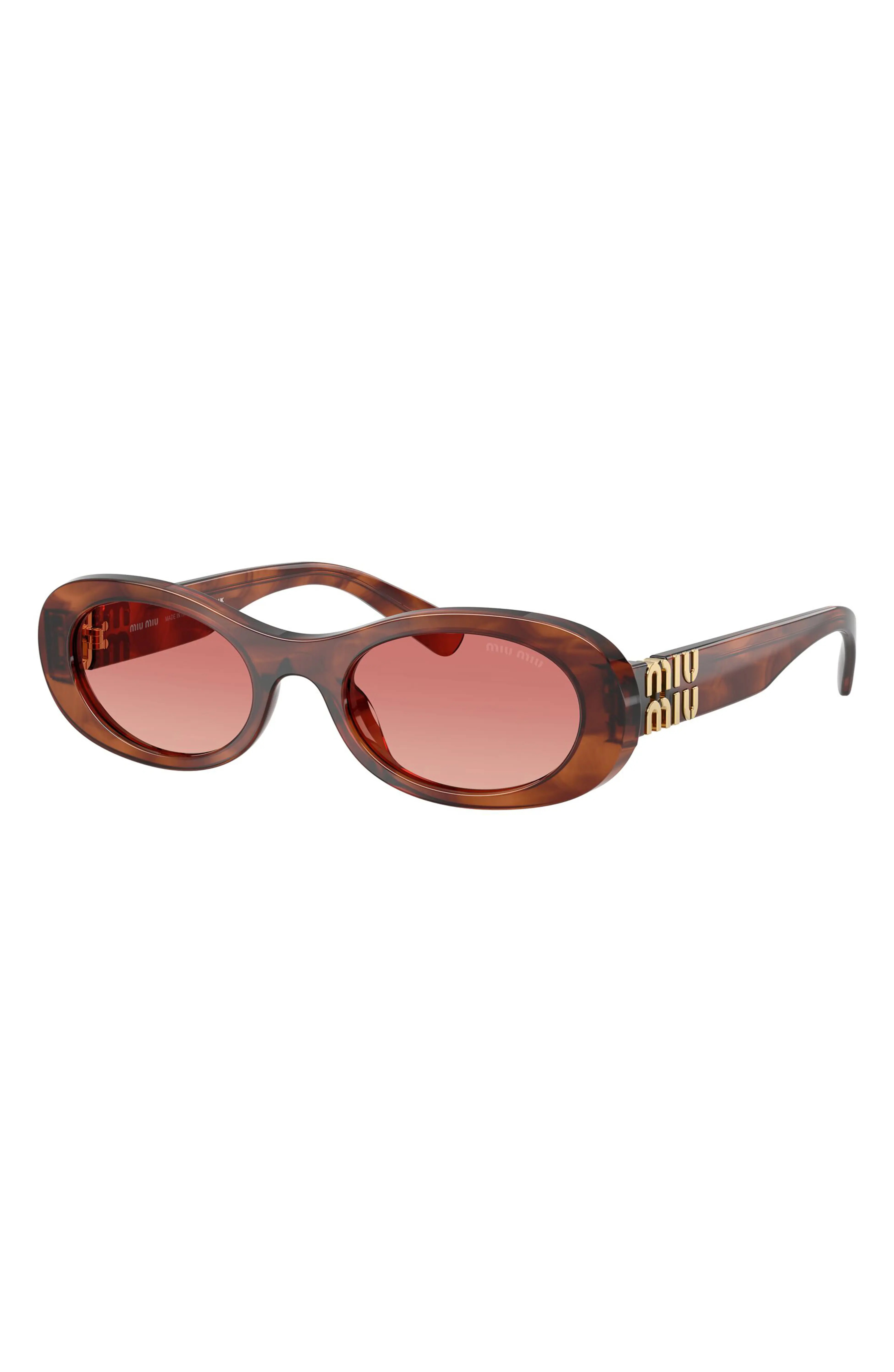 Miu Miu, 50mm Oval Sunglasses