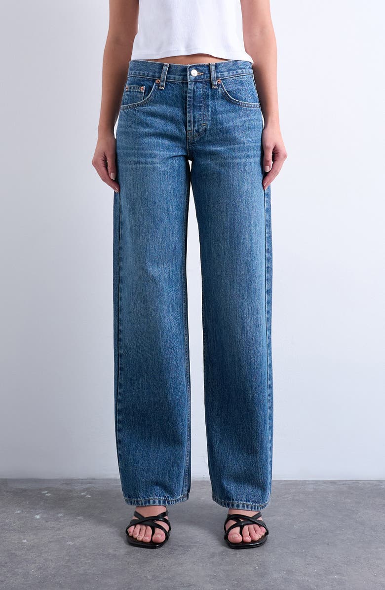 Low Rise Straight Leg Jeans