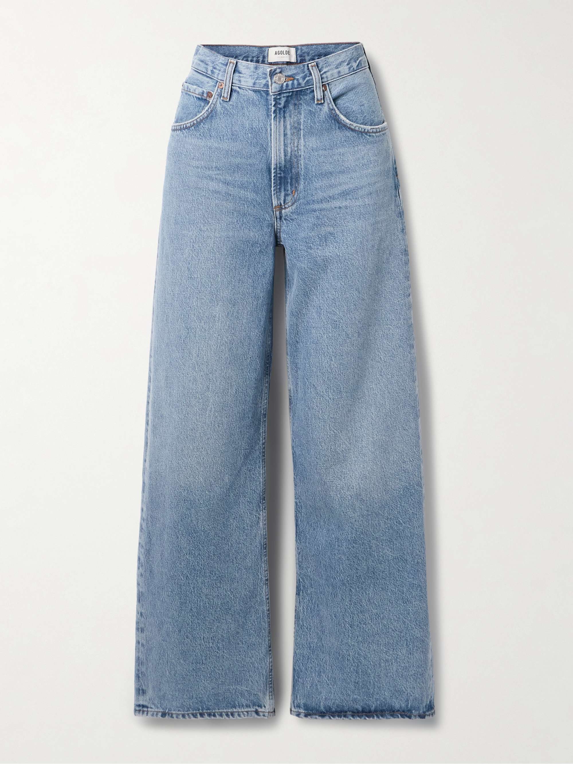 Low Curve Mid-Rise Straight-Leg Jeans