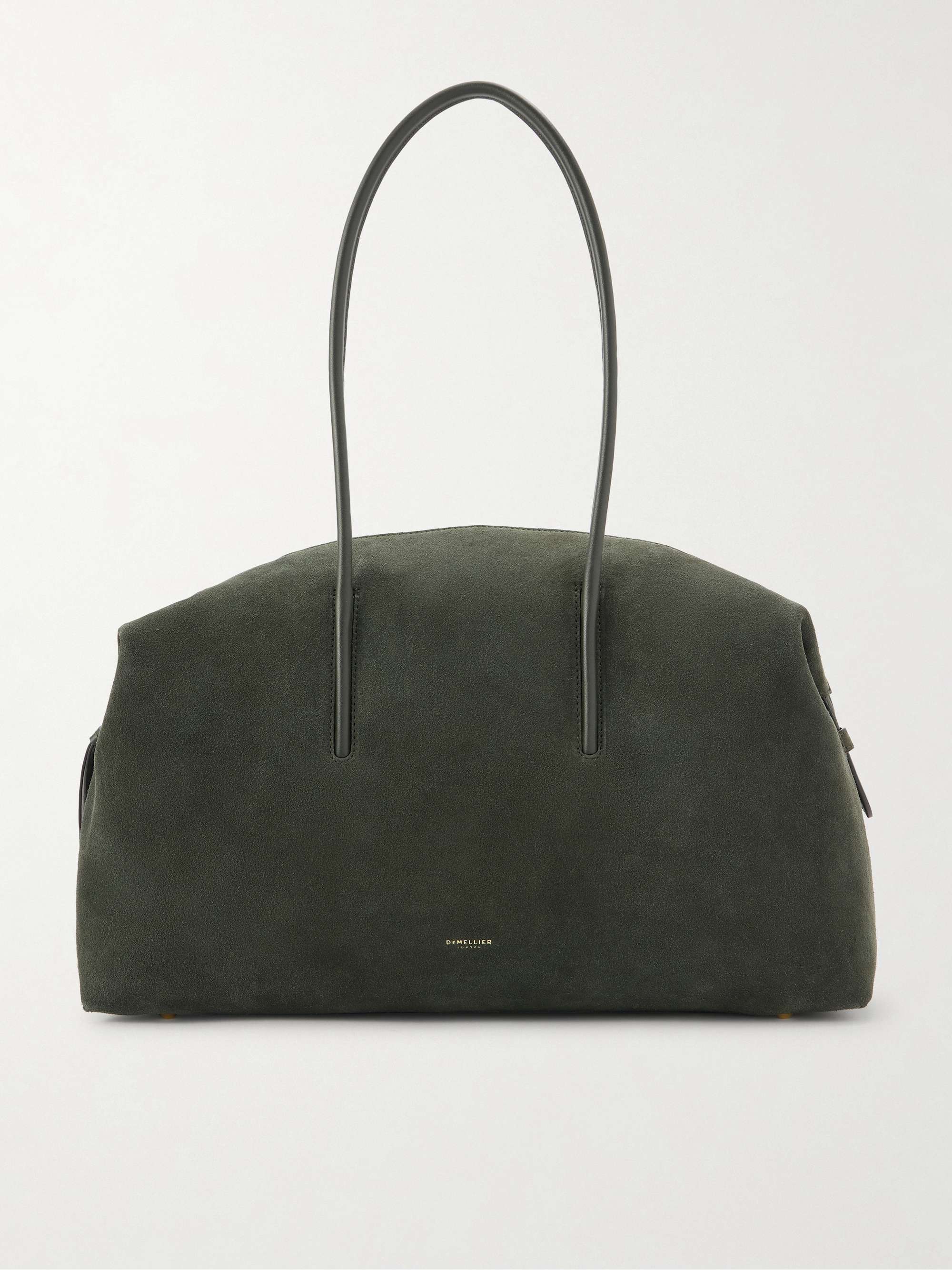 The Stockholm Large Leather-Trimmed Suede Tote