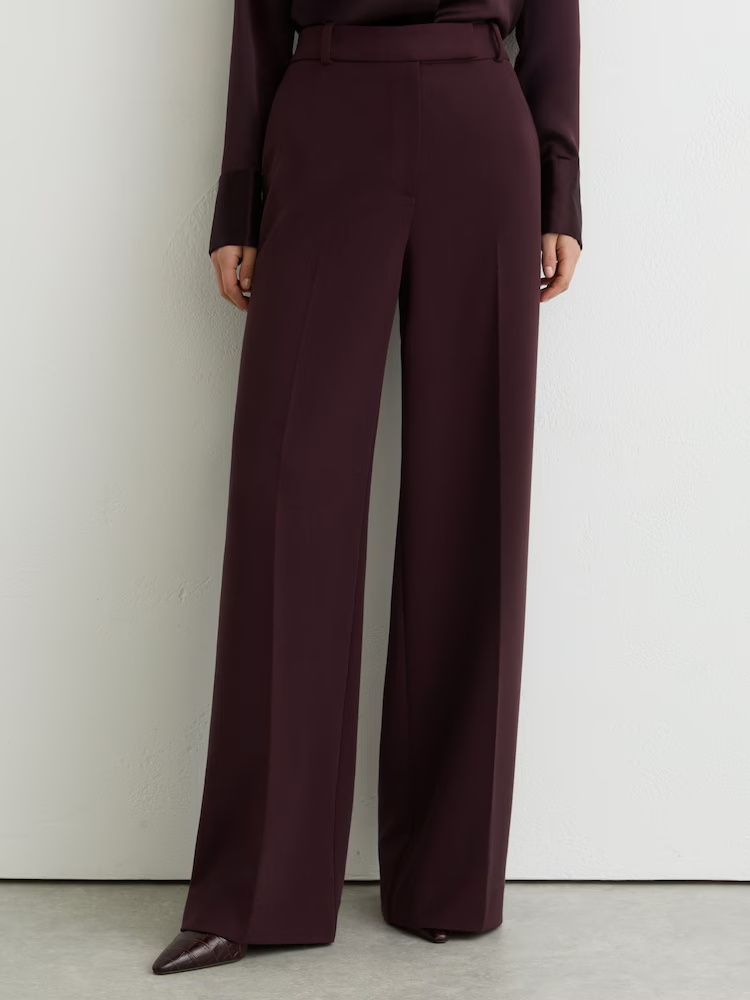 reiss, Wide-Leg Suit Trousers