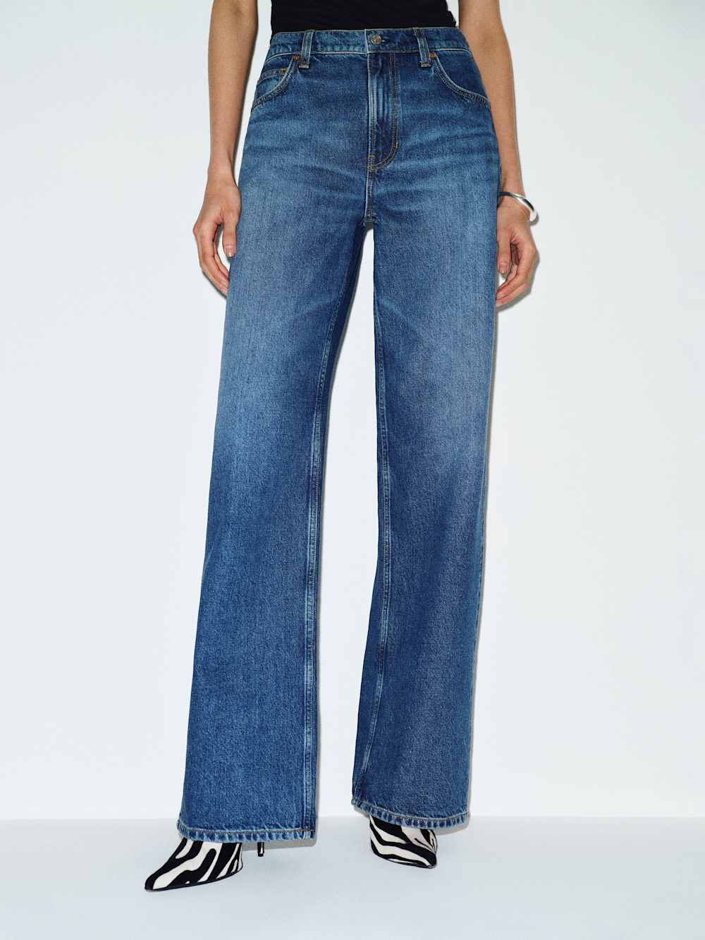Reisa Adjustable Waist Baggy Jeans
