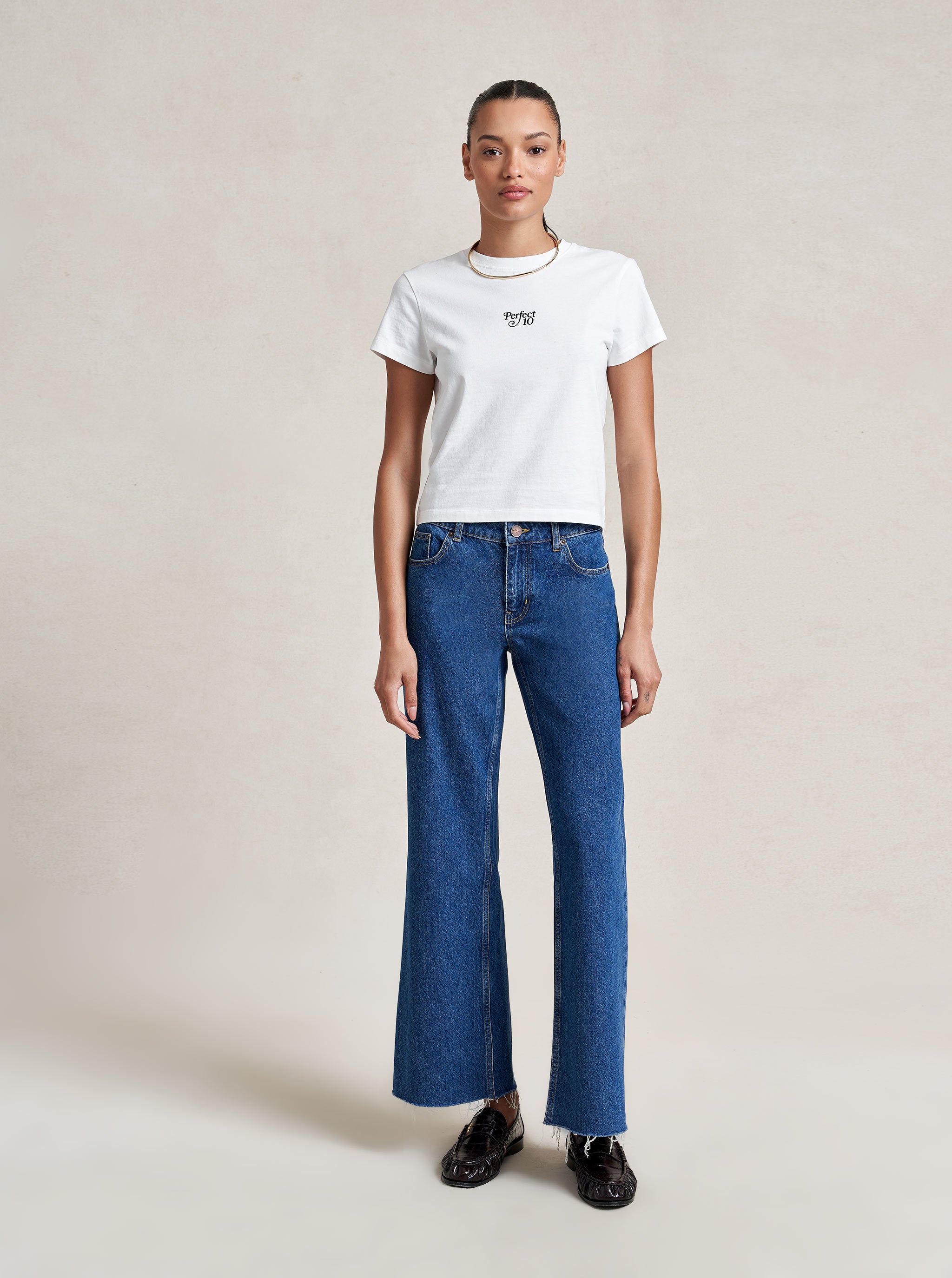 The Perfect 10 Tee Xxs in White