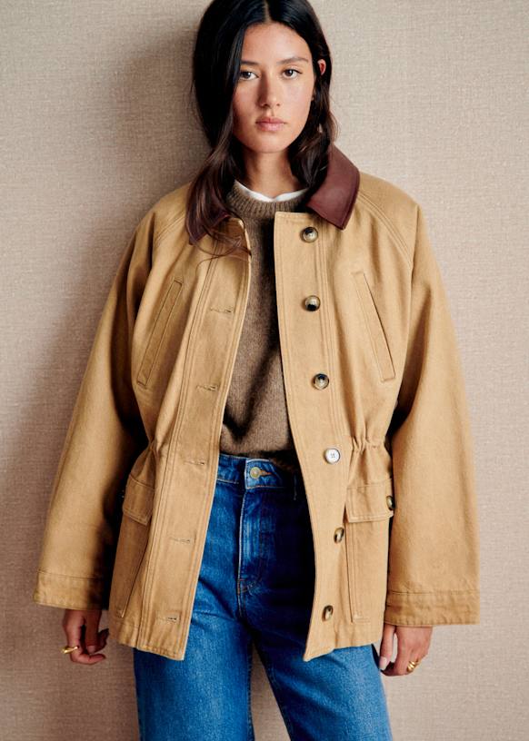 Edgard Coat - Light Camel - Organic Cotton - Organic Textile - S&amp;eacute;zane