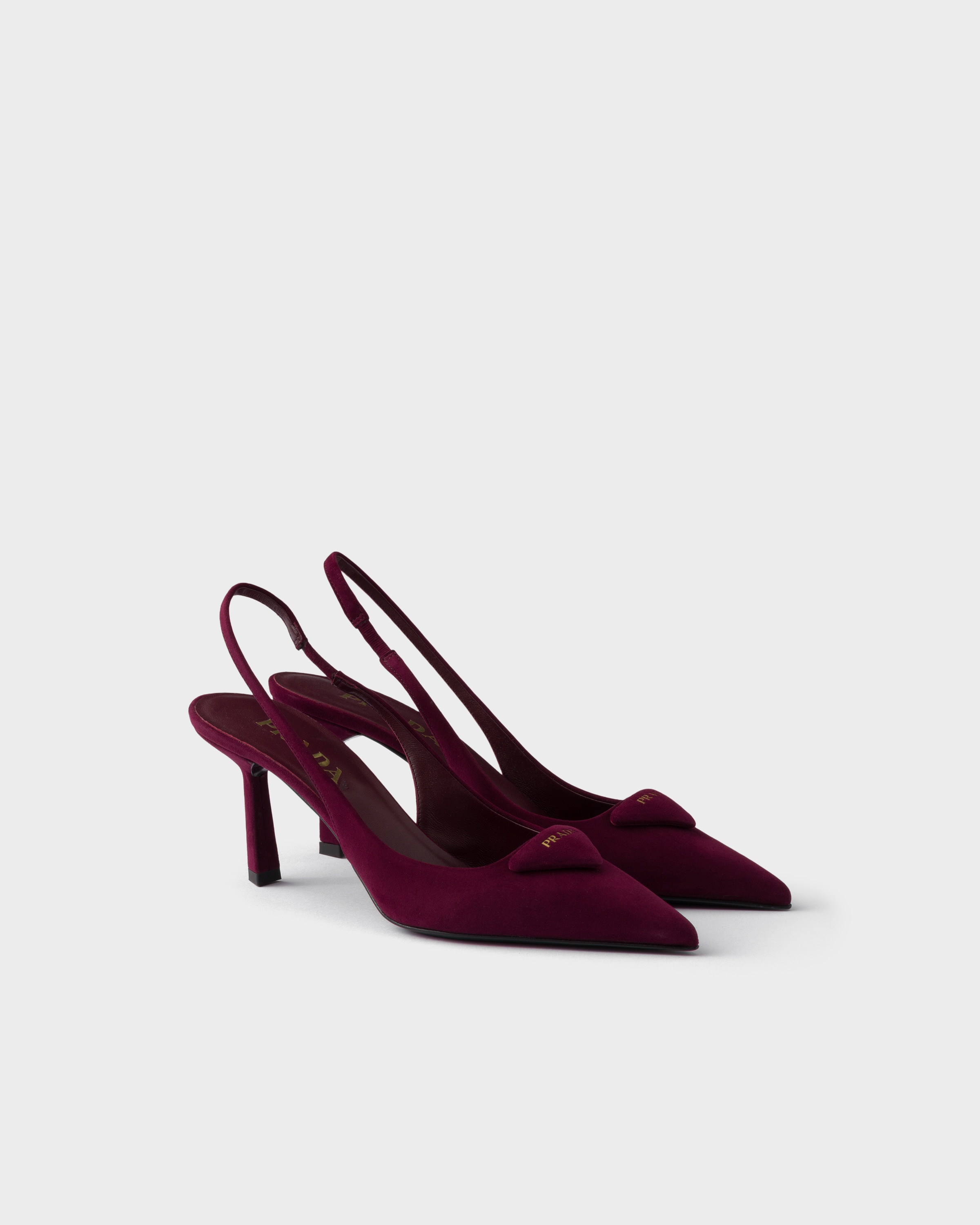 Suede Slingback Pumps