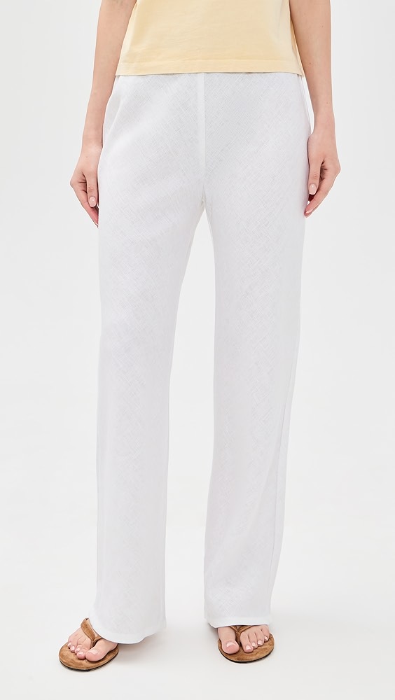 Reformation Gale Linen Mid Rise Pants