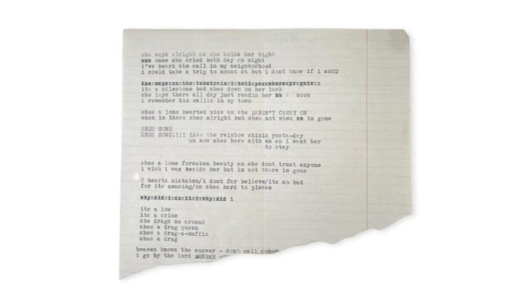 Original Bob Dylan Typewritten Lyrics for "I'm Not There" Heads to Auction