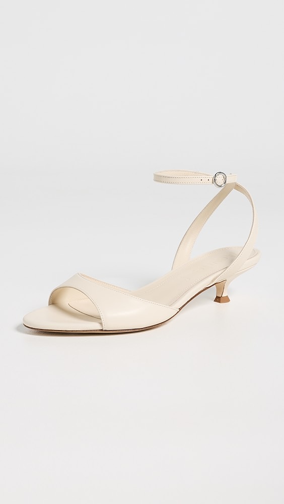 Aeyde Zelia Nappa Leather Creamy Sandals