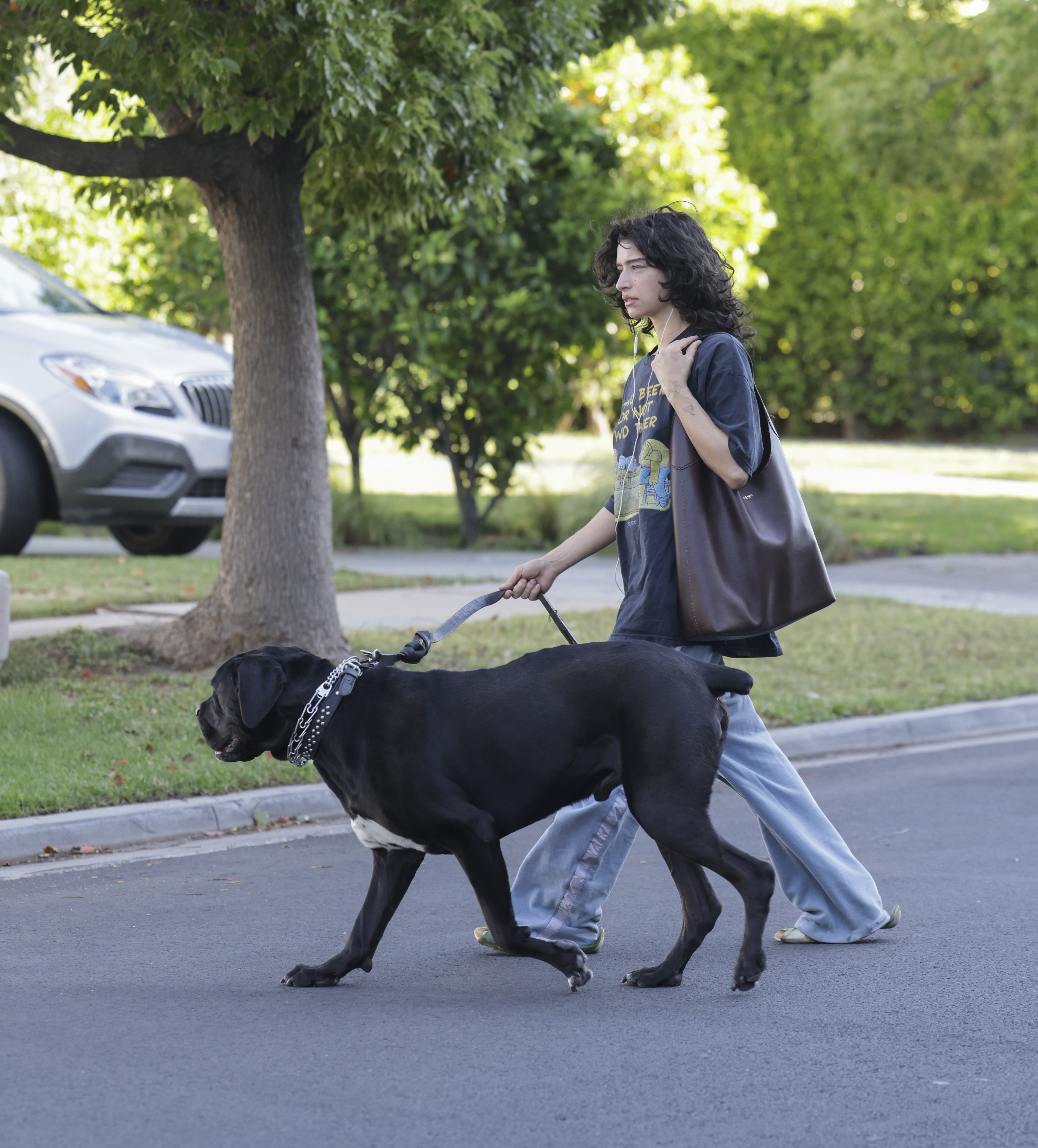 Odessa A&amp;rsquo;zion wearing the Brooklyn 39 Coach bag.