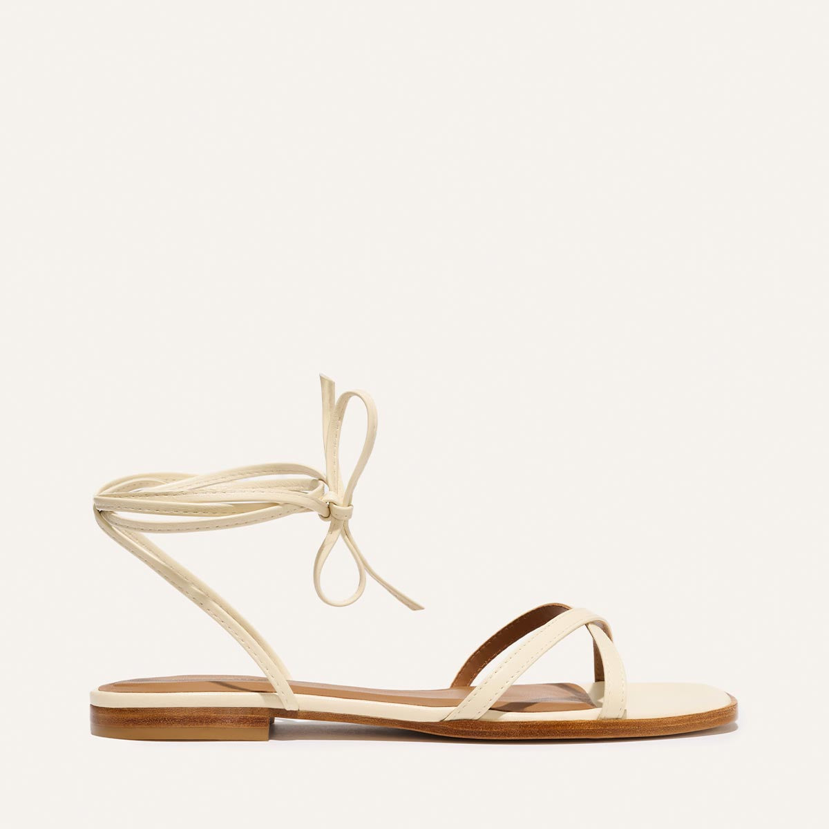 The Wrap Sandal - Ivoire Nappa