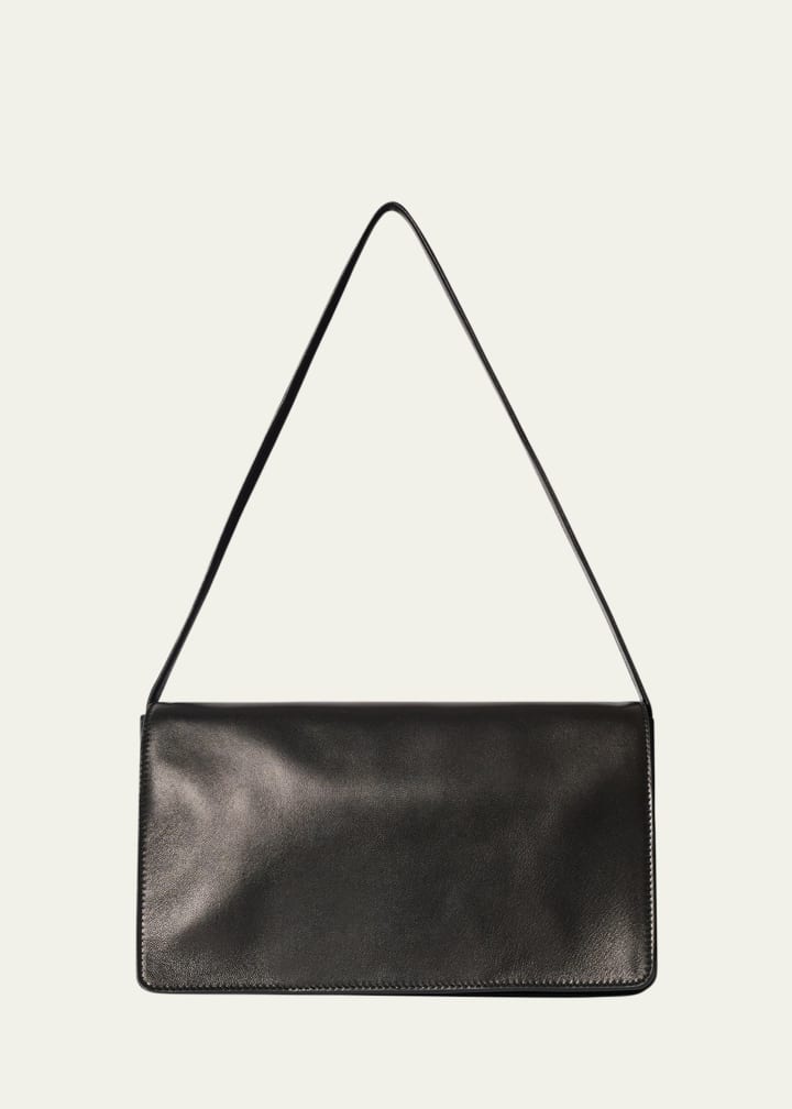 Nuance Flap Shoulder Bag in Nappa Leather