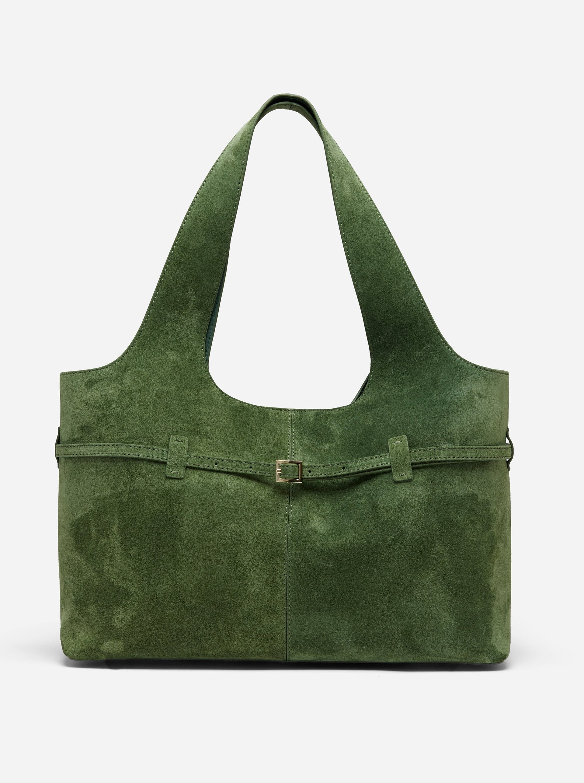 Cambon Cabas Velvet Green Suede