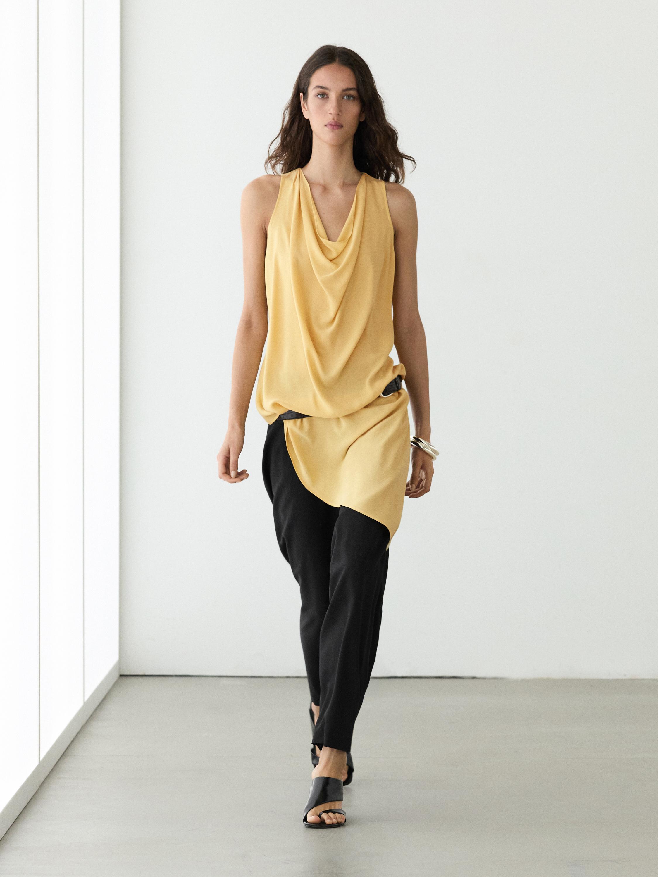 Massimo Dutti, Long Flowing Asymmetric Top