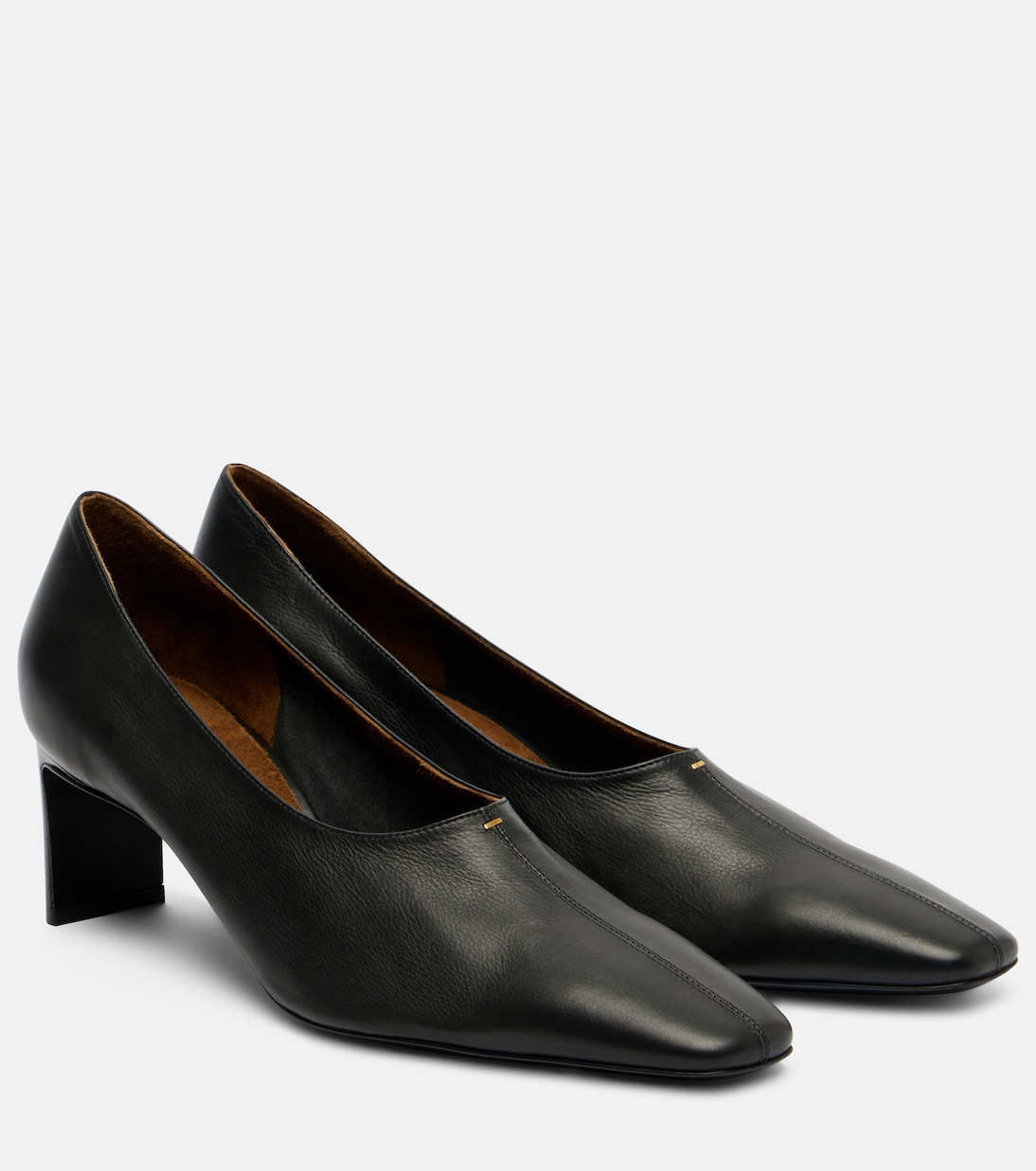 Cecilia Leather Pumps in Black - Khaite