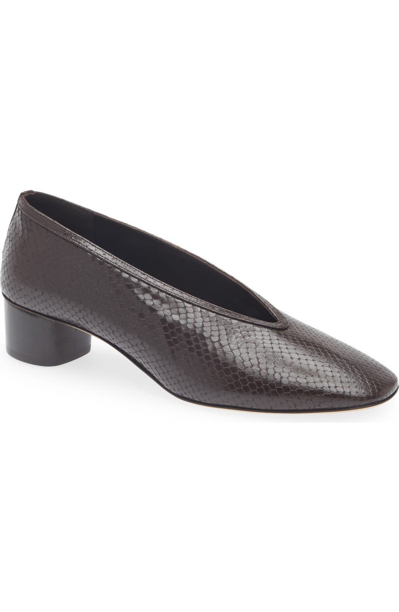 Luna Snakeskin Embossed Pump