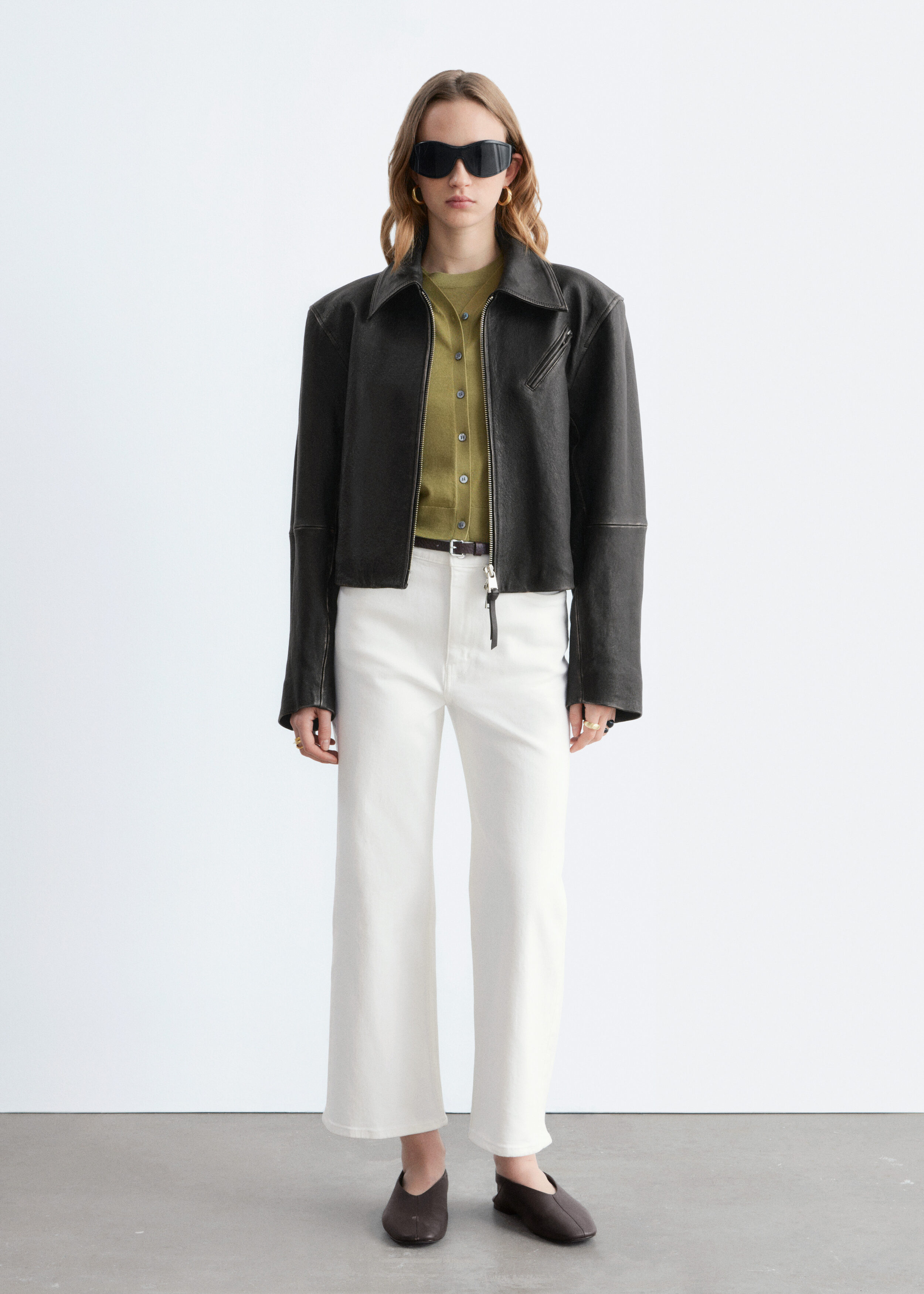 Cropped Wide-Leg Jeans