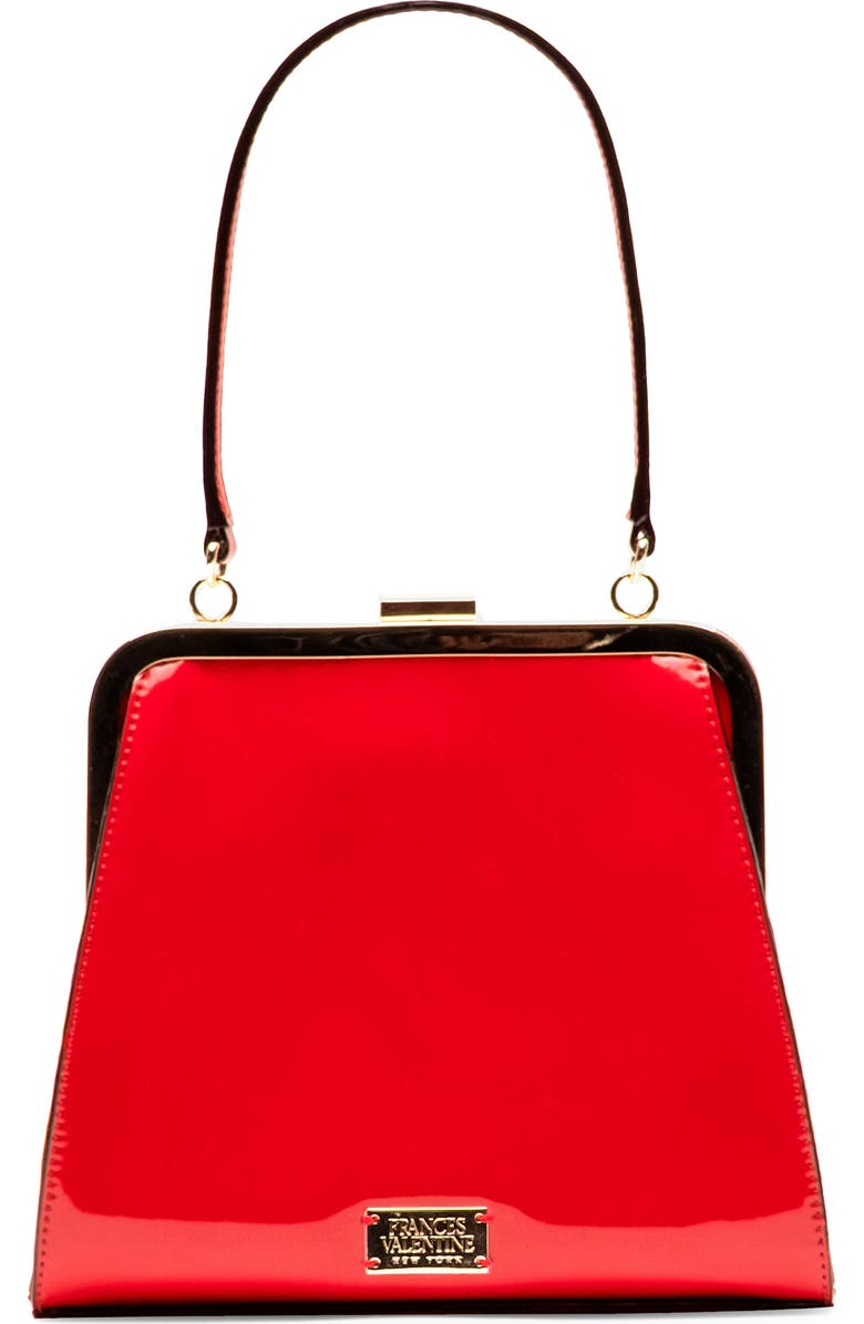 Lulu Leather Frame Clutch