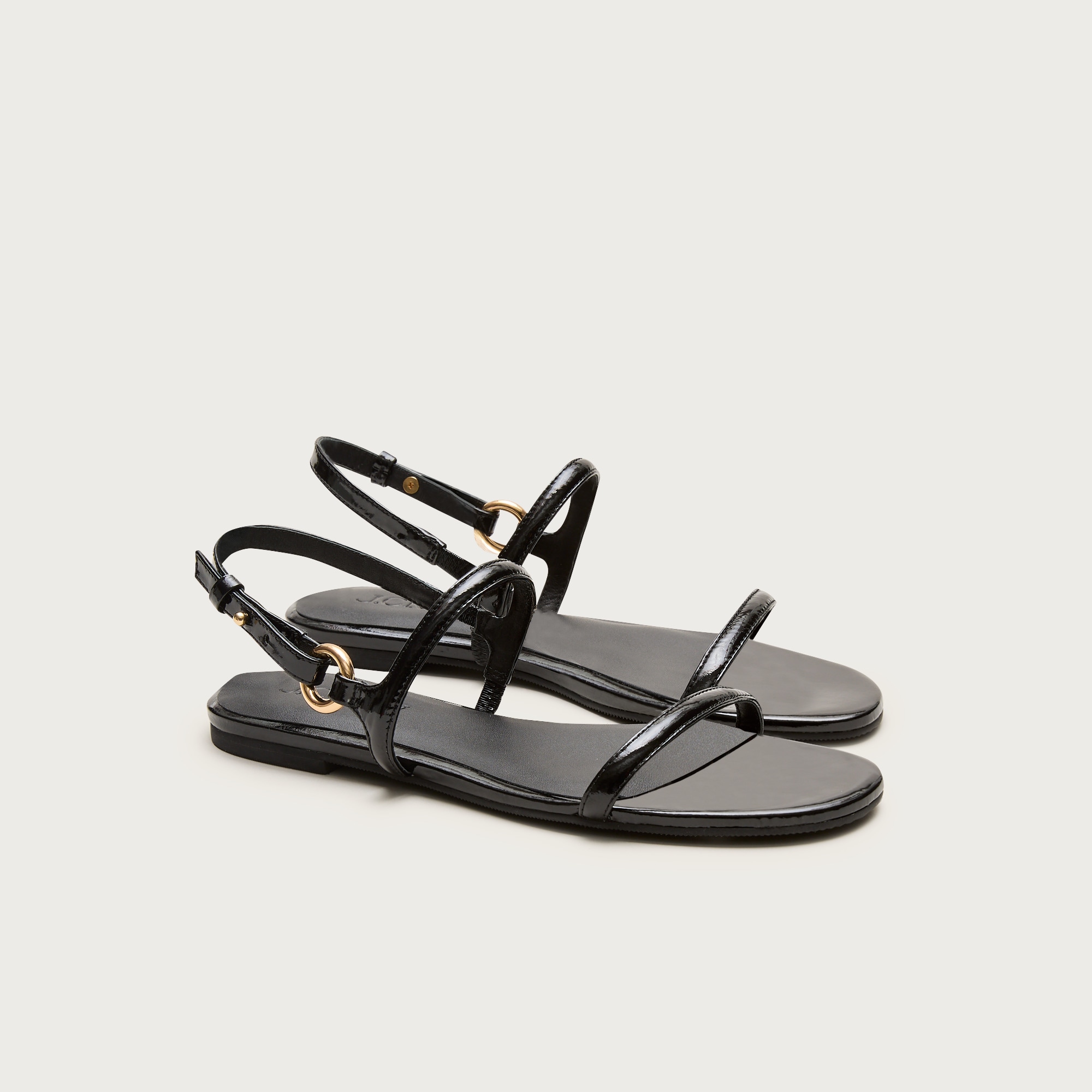 Audrey Sandals in Patent Leather
