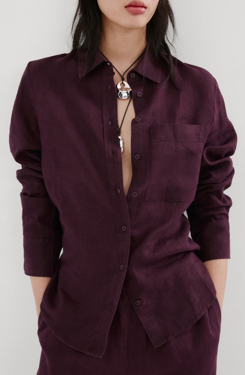 Linen Button-Up Shirt