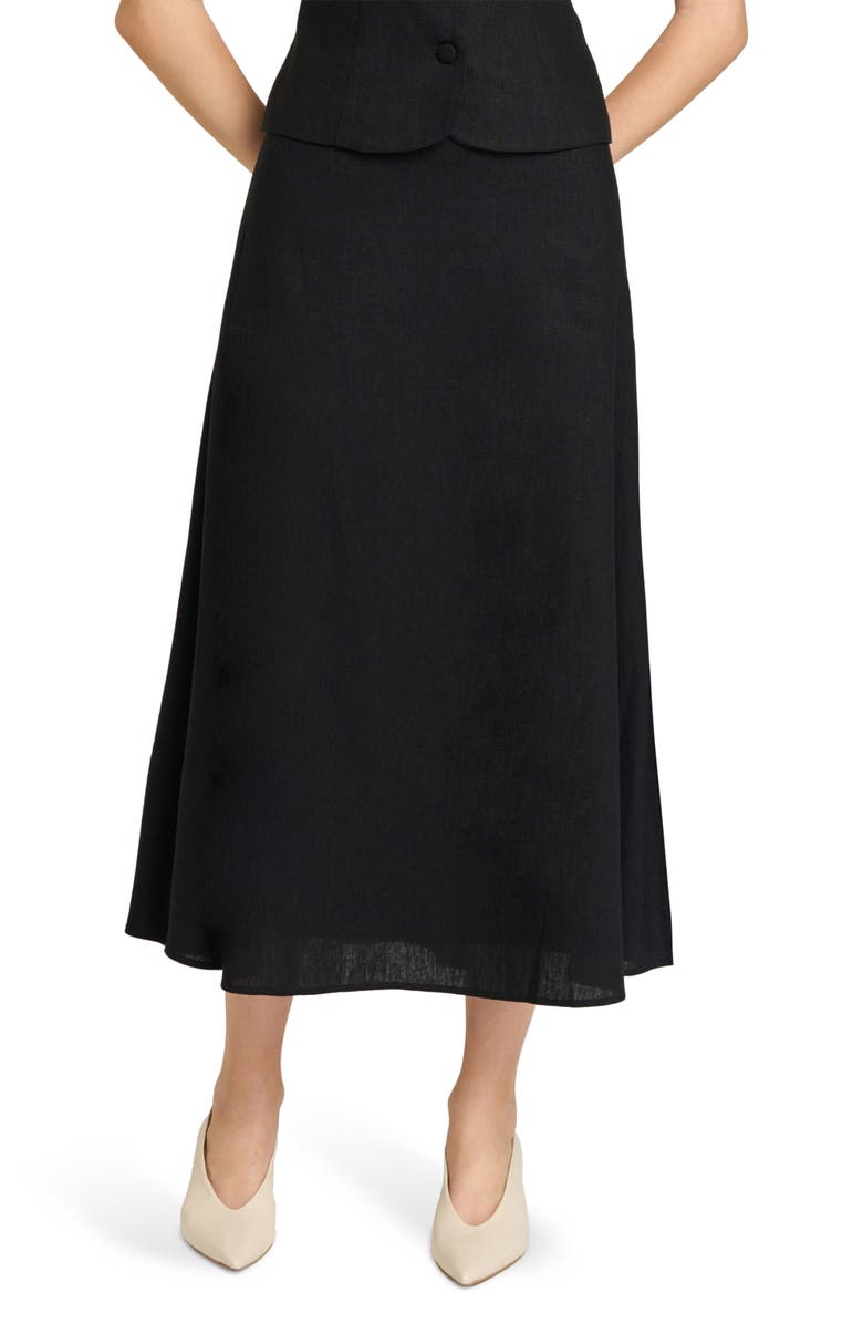 Blair Linen Blend Midi Skirt