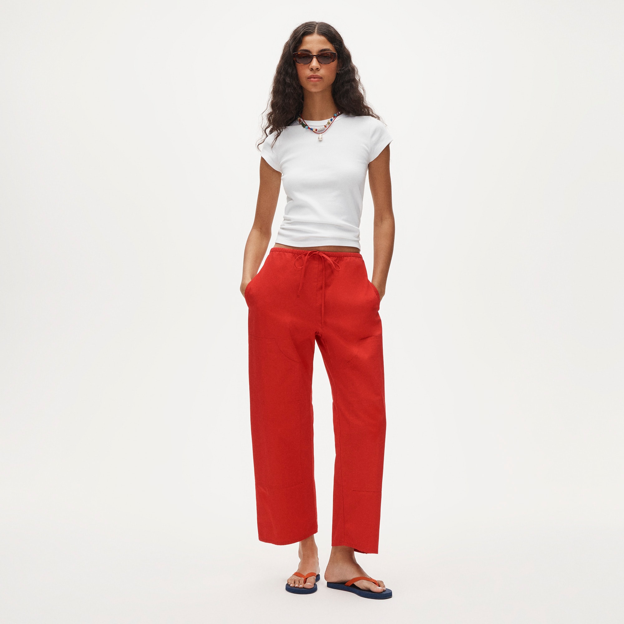 Luna Pant in Cotton Poplin