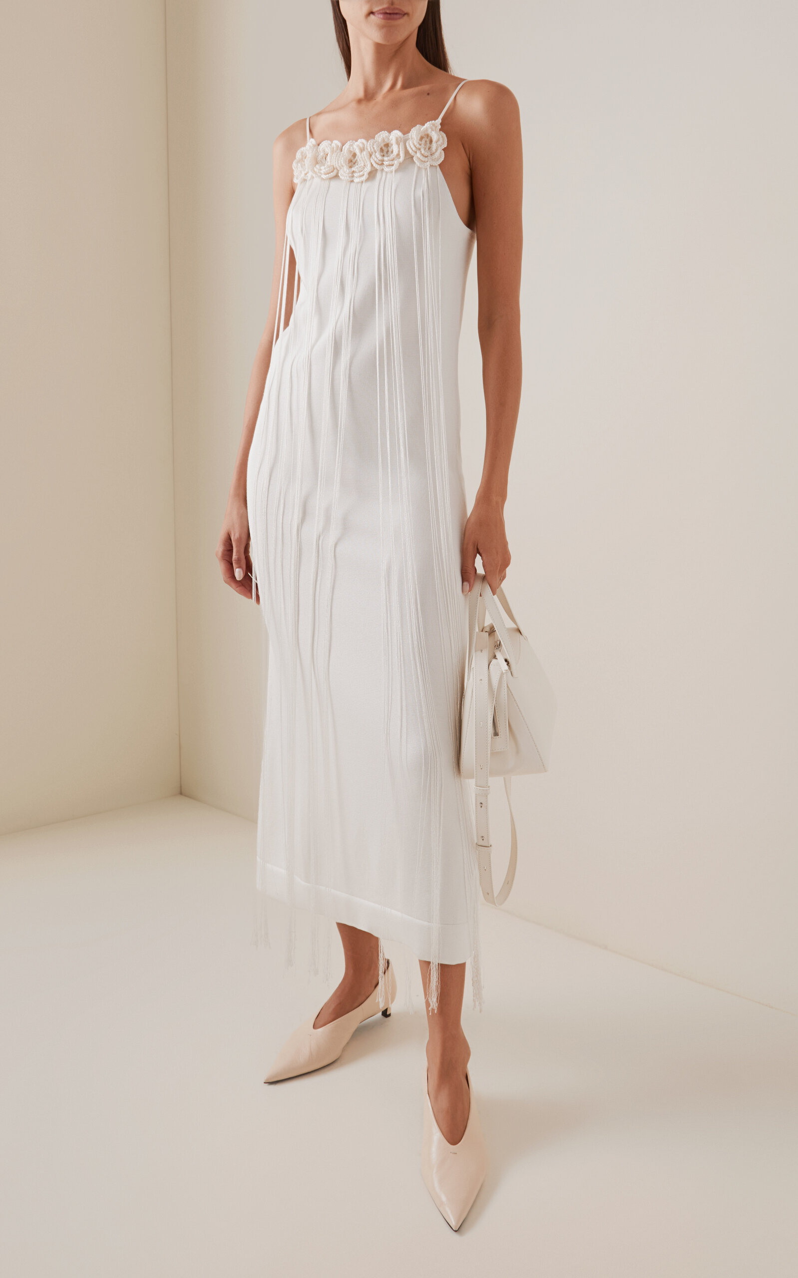 Crochet Midi Slip Dress