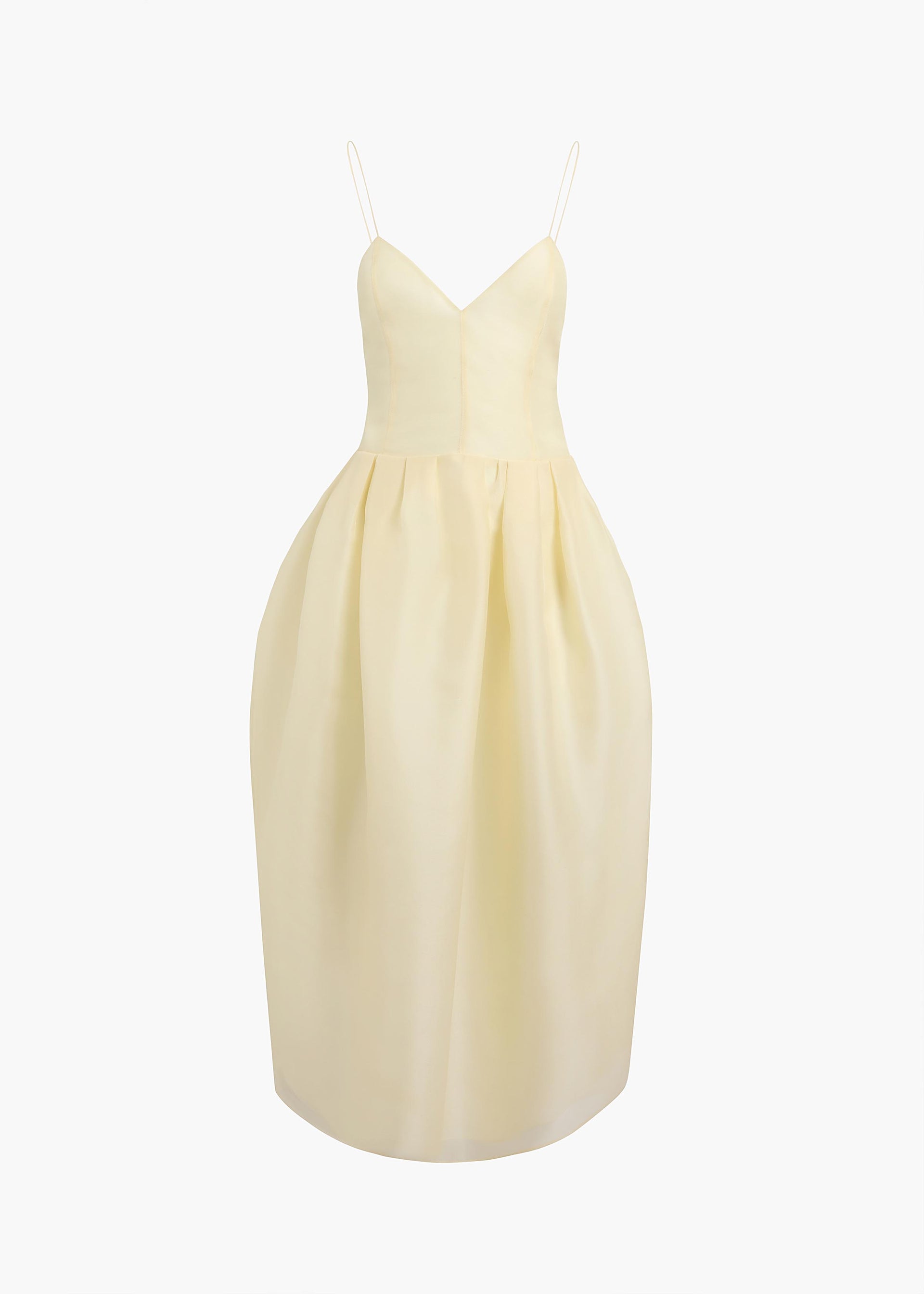 Colette Dress in Pale Yellow - 0 / Pale Yellow / Combo1(0%)100%se