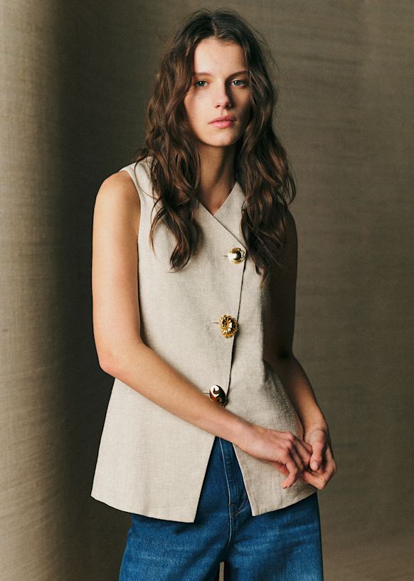 Rodayna Jacket - Natural Beige - Viscose - S&amp;eacute;zane