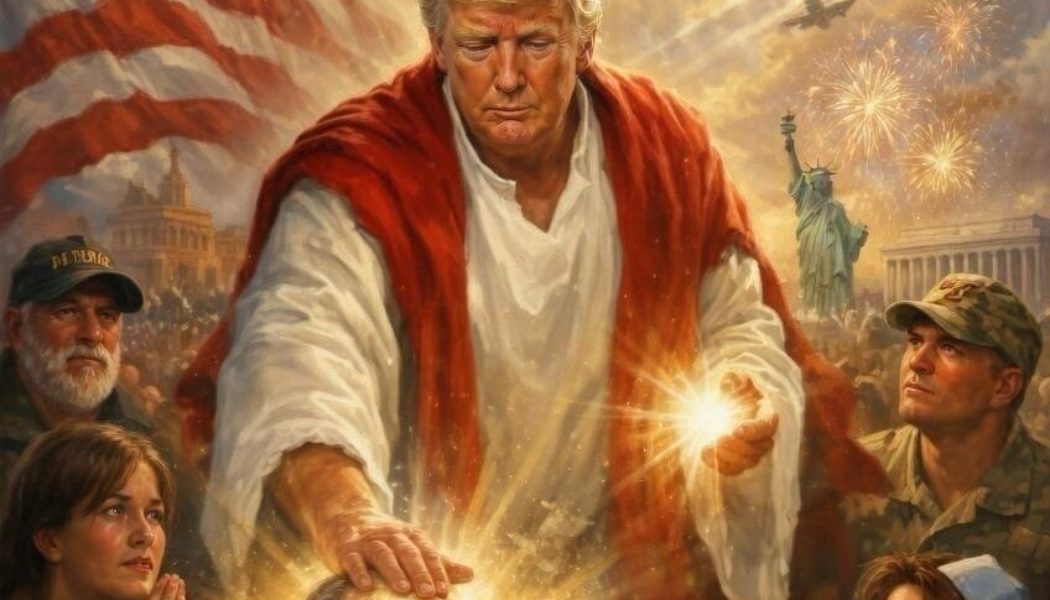 Trump’s posting even more AI-generated Trump-Jesus fan art