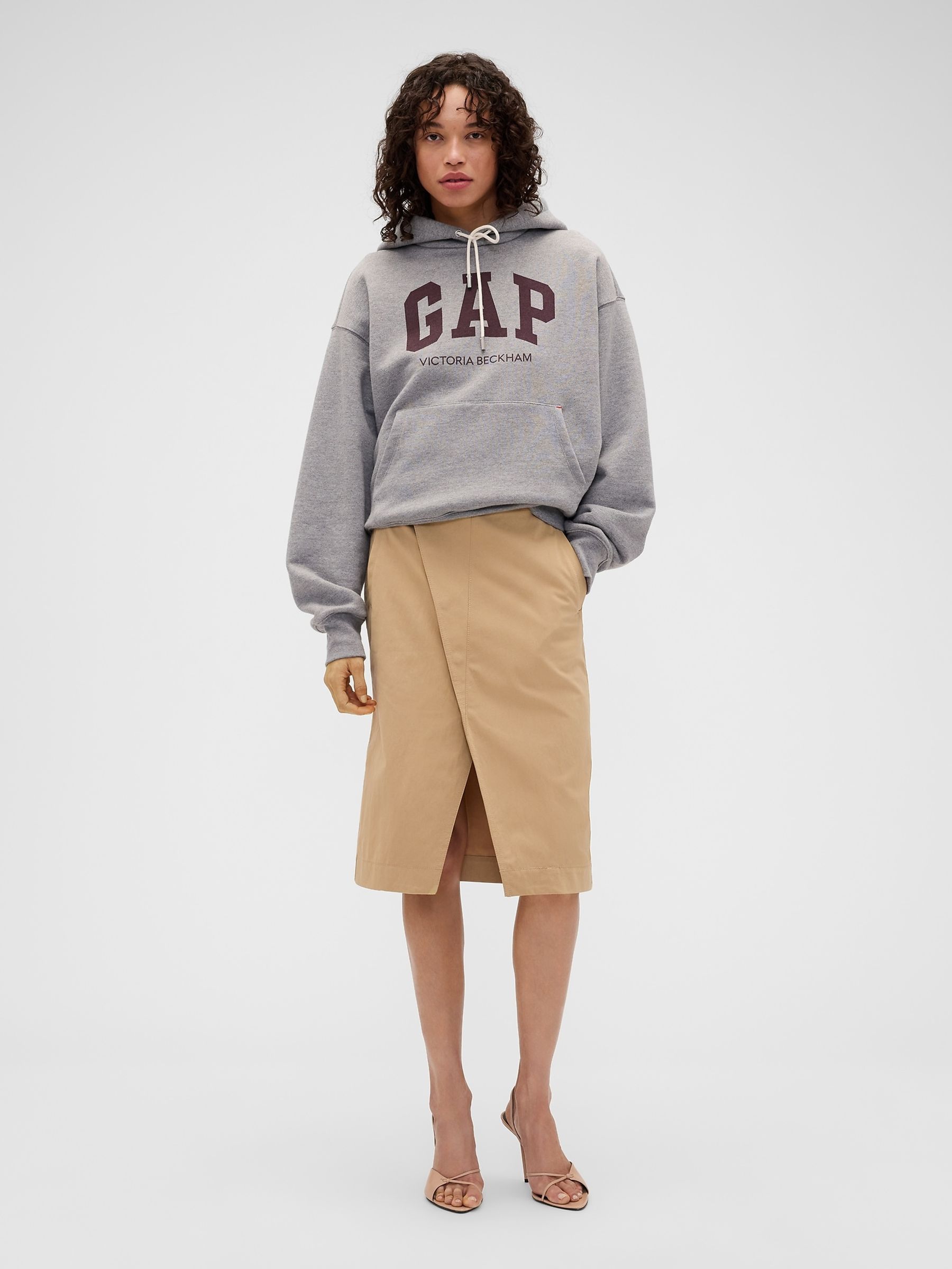 Gap X Victoria Beckham Beige Cargo Skirt