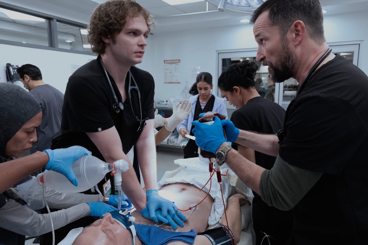 Lucas Iverson The Pitt Season 2 james ogilvie Interview