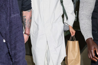 Zendaya Doesn't Do Leggings and Sneakers at the Airport—She Wears This Skirt With It Flats