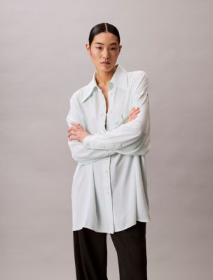 Gauze Button-Down Shirt