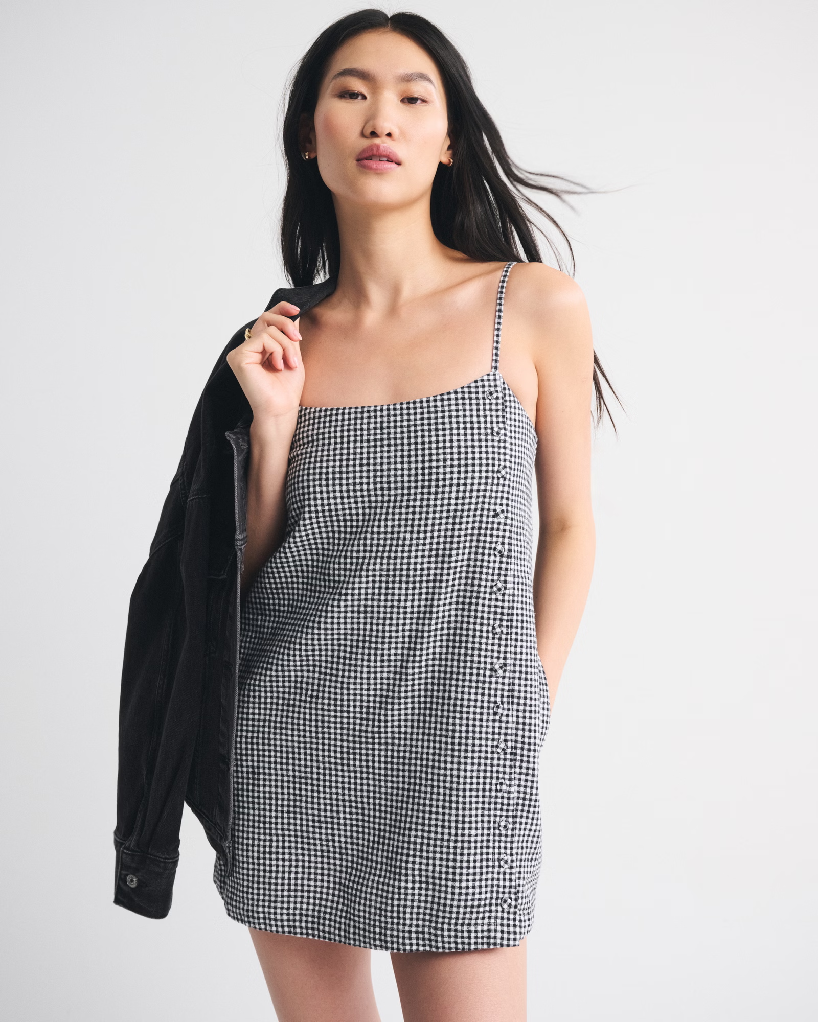 Abercrombie, Linen-Blend Button Skort