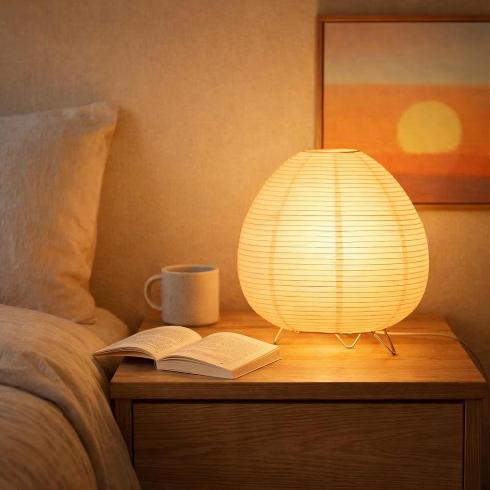 Etsy, Japanese Rice Paper Lamp