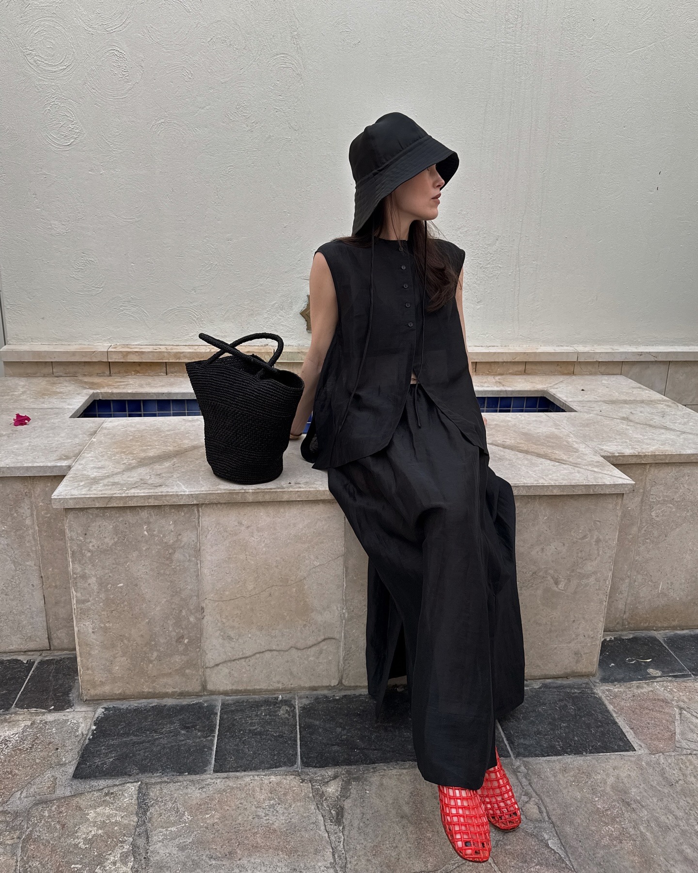 @annabelrosendahl wearing scandi spring outfits 2026