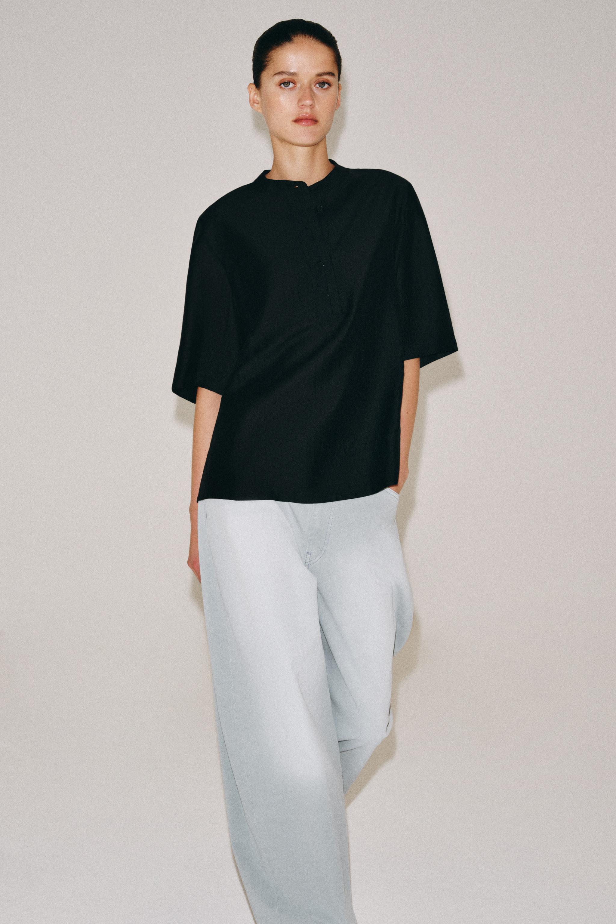 Zw Collection Flowing Satin Blouse