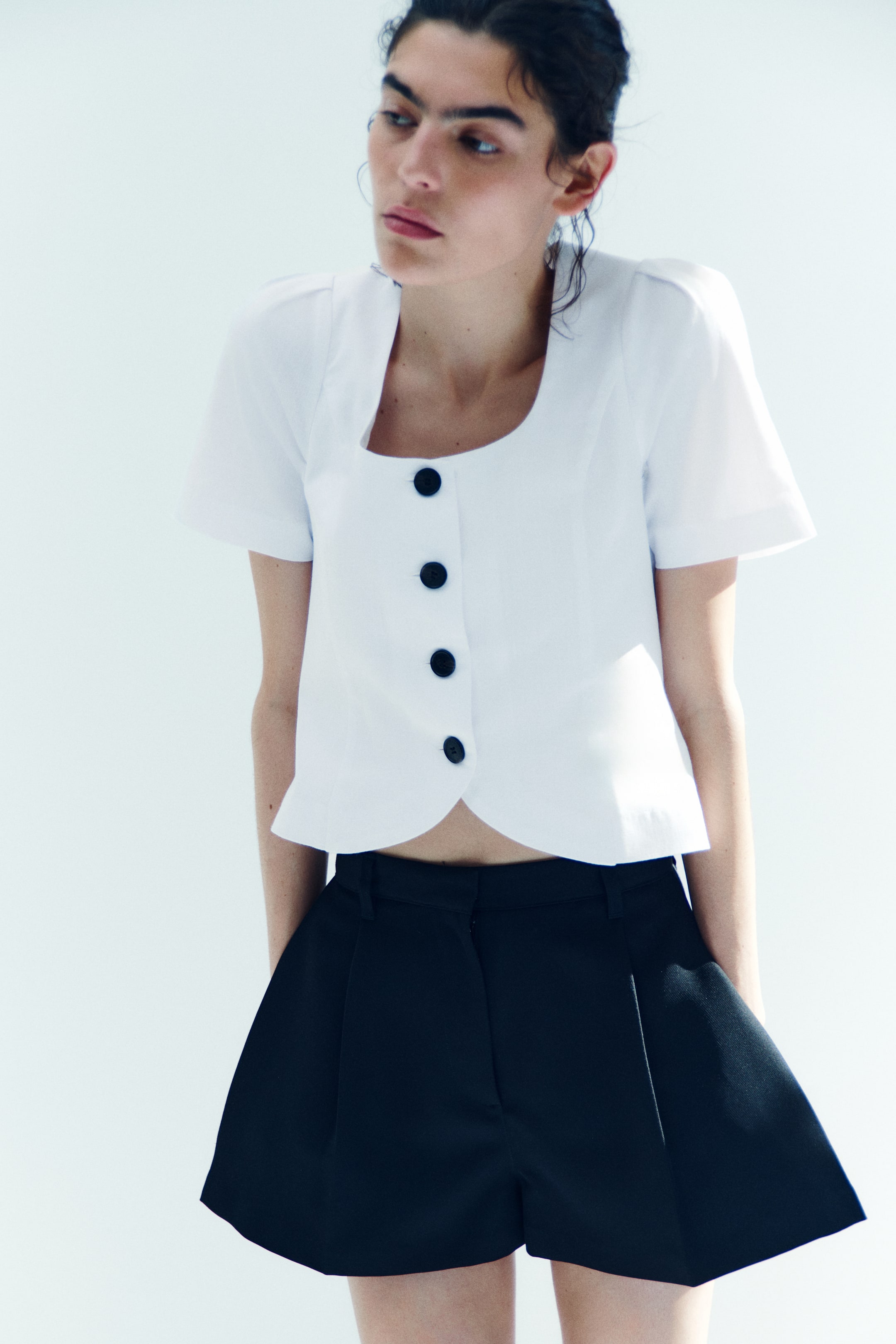 Scoop-Neck Blouse