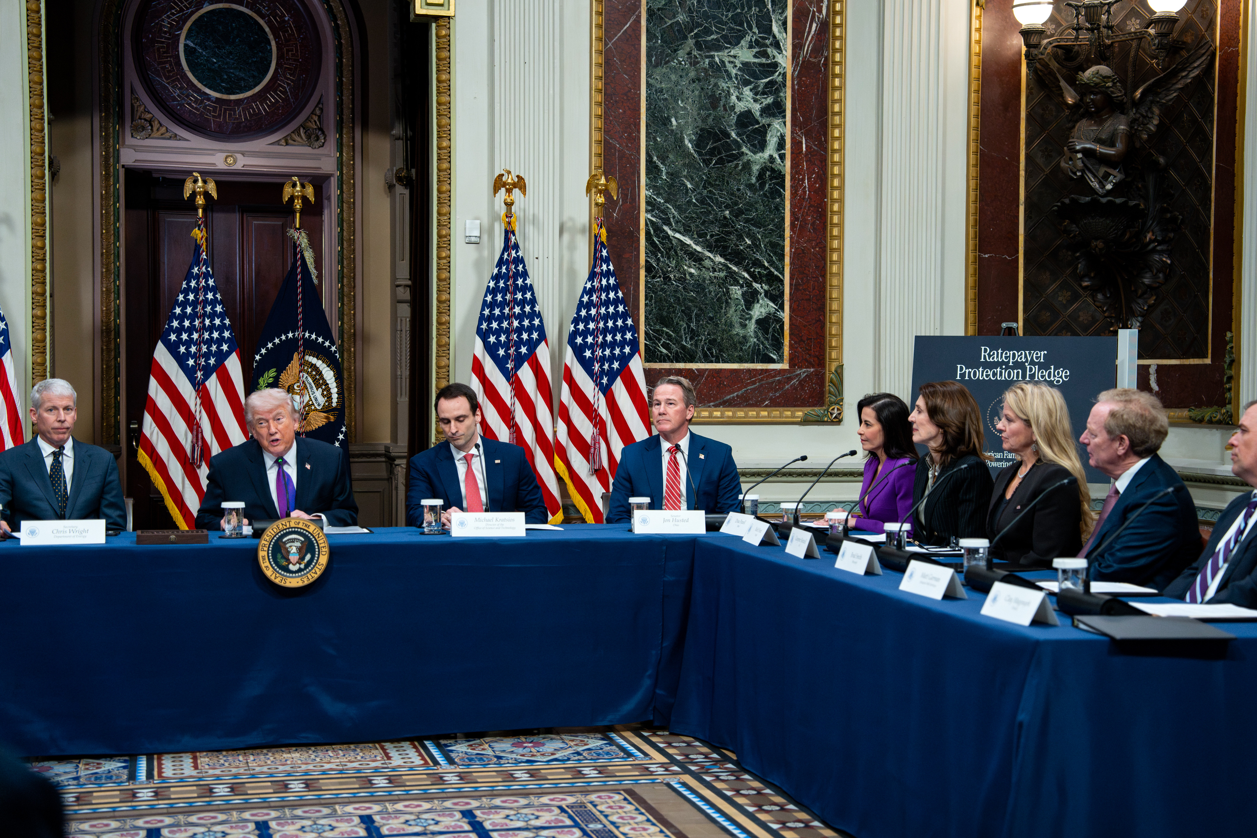 President Trump Holds Roundtable On Ratepayer Protection Pledge