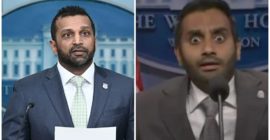 Aziz Ansari Clowns Unqualified FBI Director Kash Patel In ‘SNL’ Cold Open Sketch