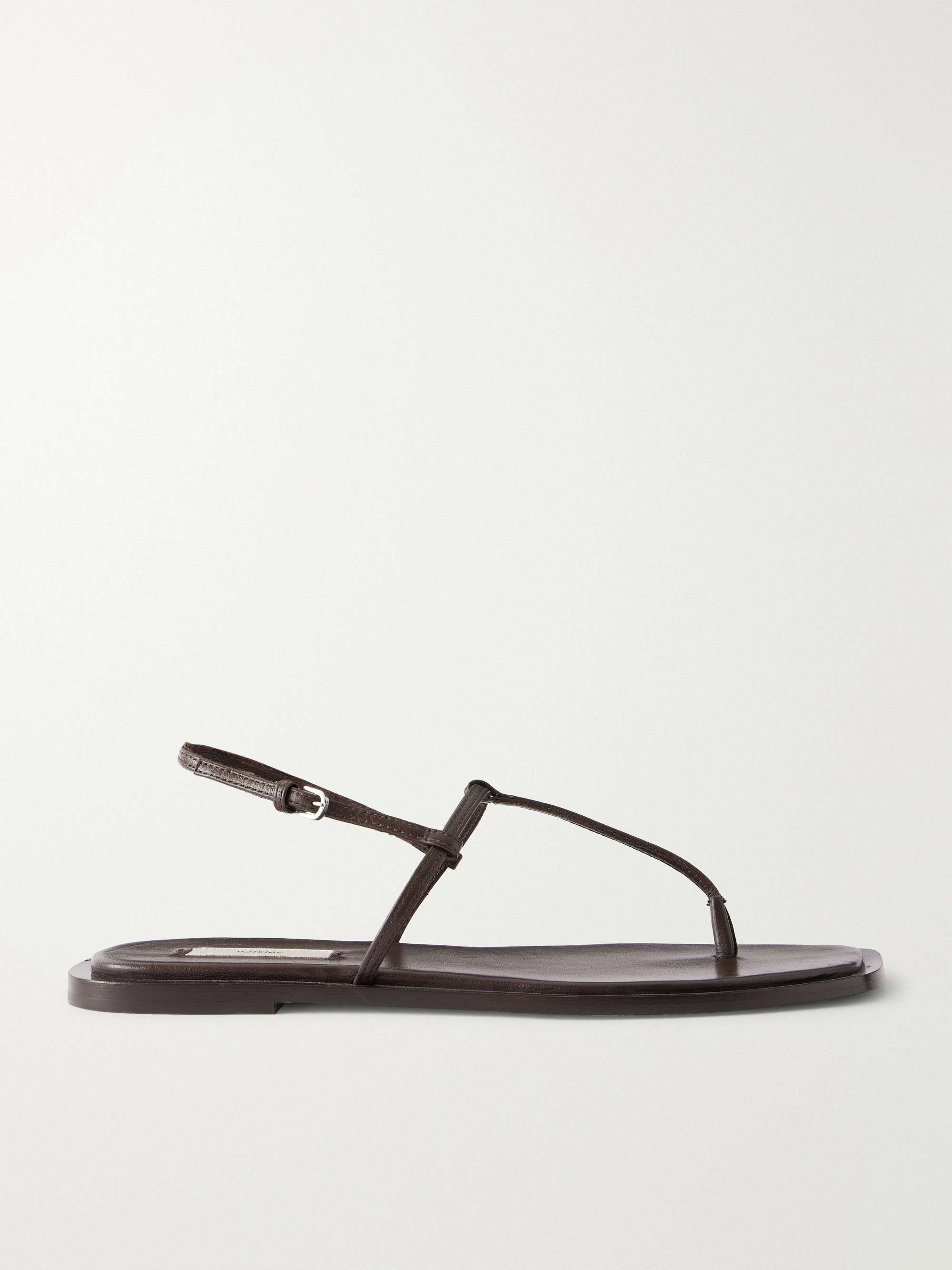 T-Strap Leather Flats