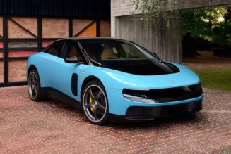 Ferrari reveals its first EV, with design help from Jony Ive
