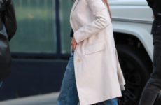 Hailey Bieber Just Wore Her Cropped Jeans With Heeled Flip-Flops