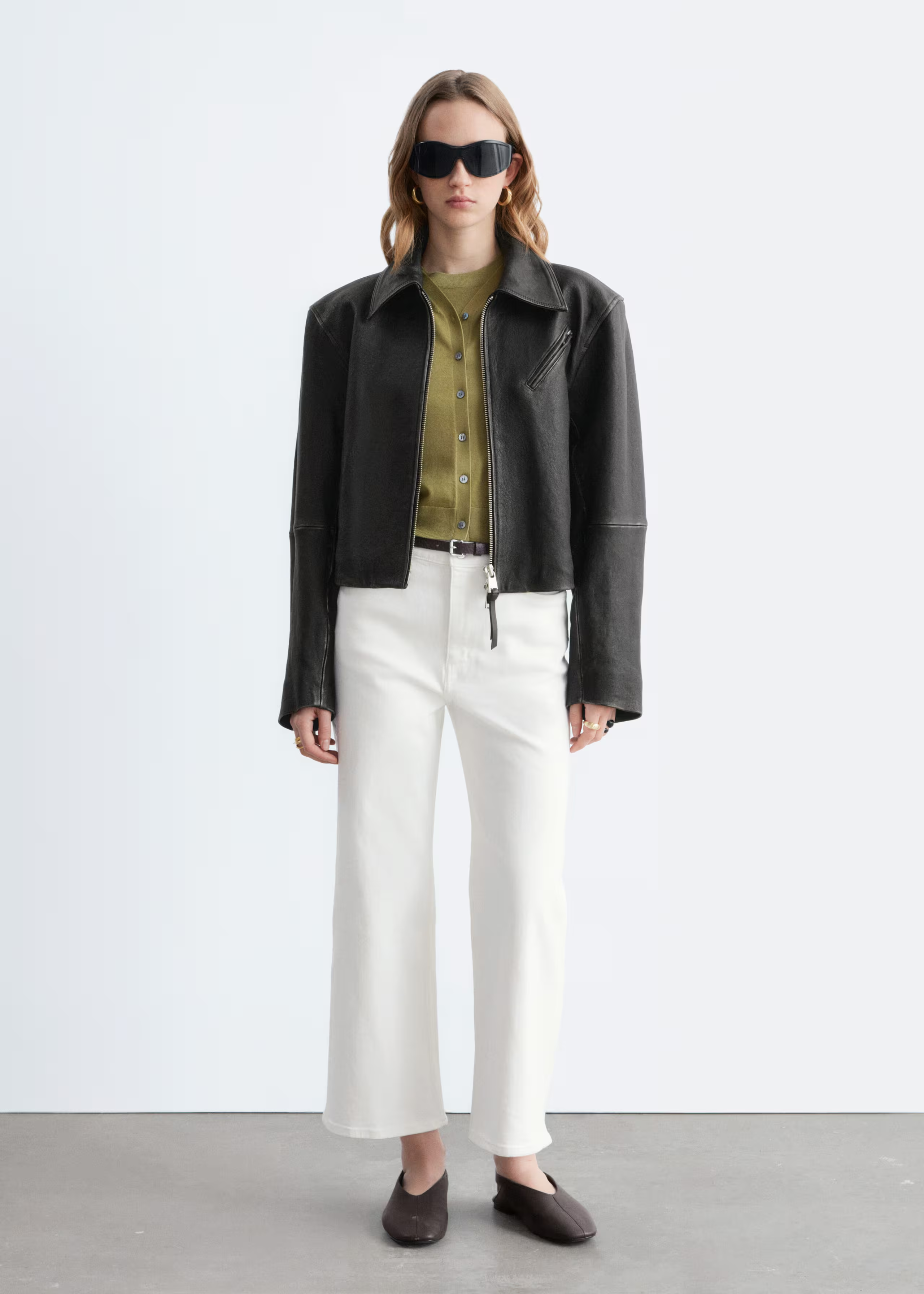 &amp;amp; other stories, Cropped Wide-Leg Jeans